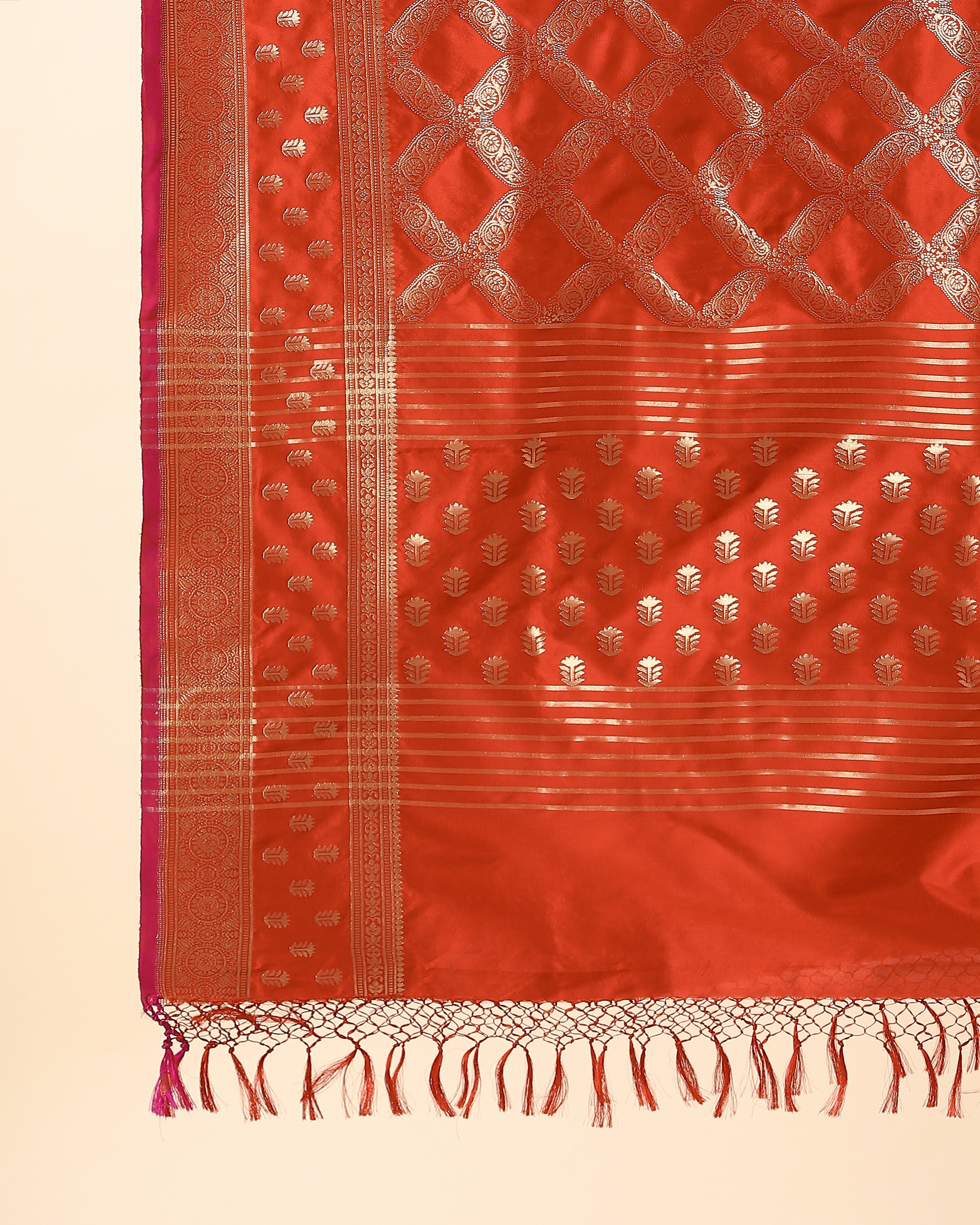 Hilda Banarasi Cutwork Silk Dupatta