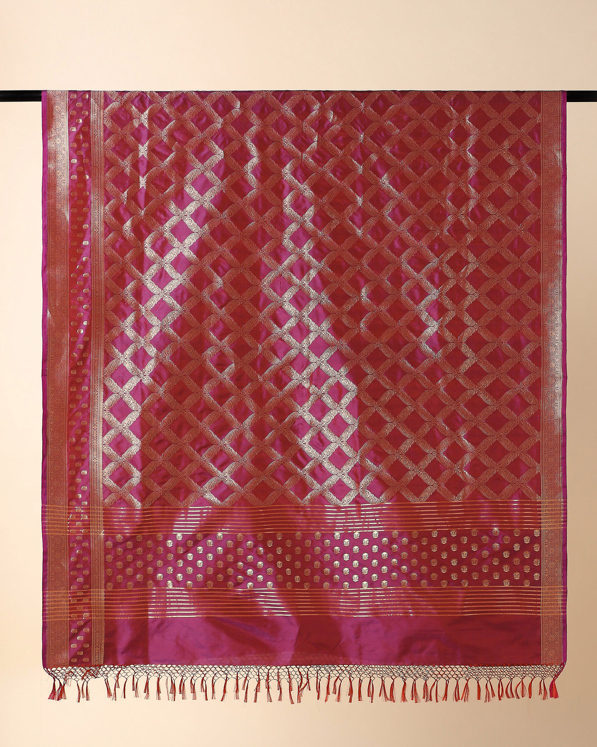 Hilda Banarasi Cutwork Silk Dupatta