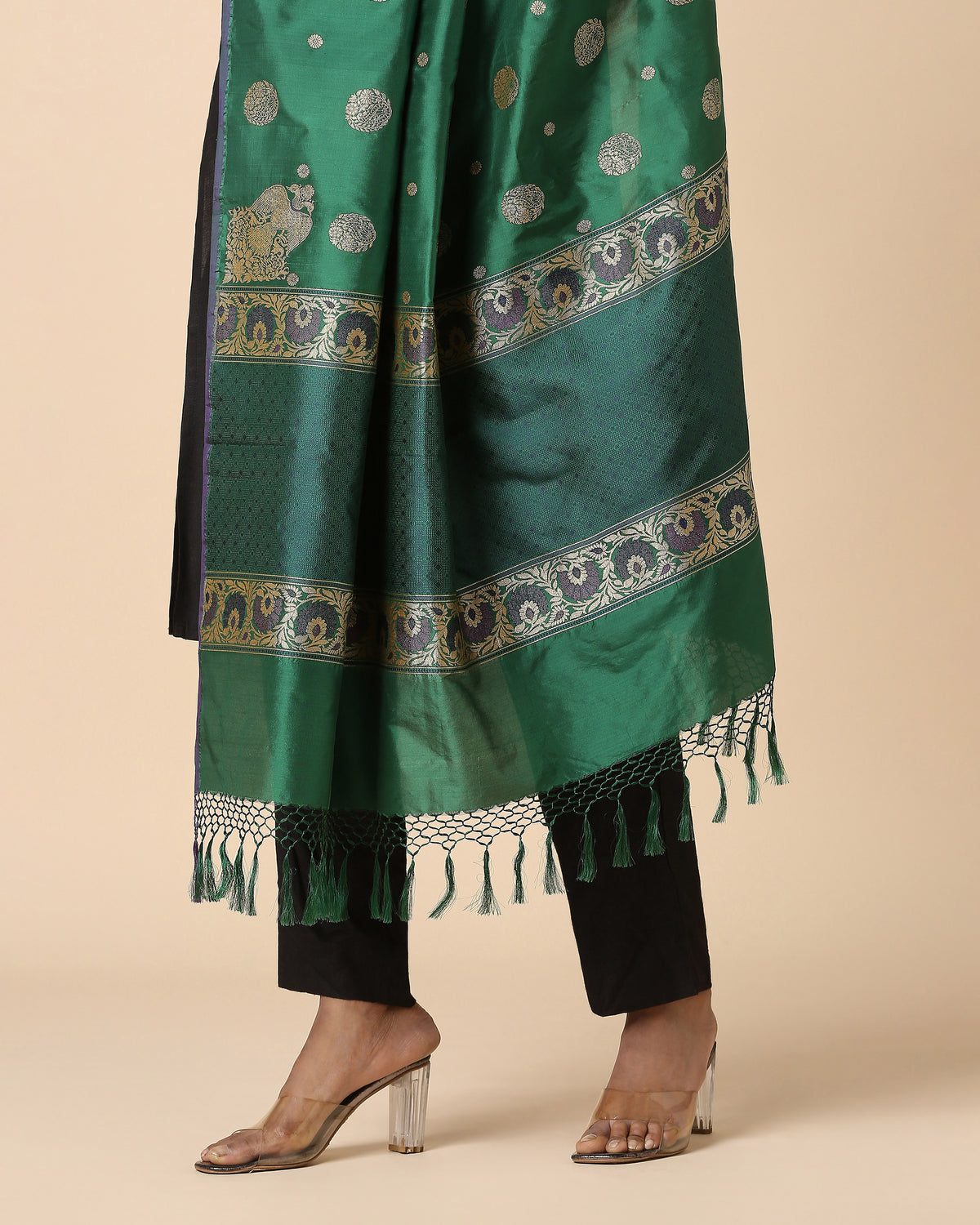 Arishna Banarasi Kadwa Silk Dupatta