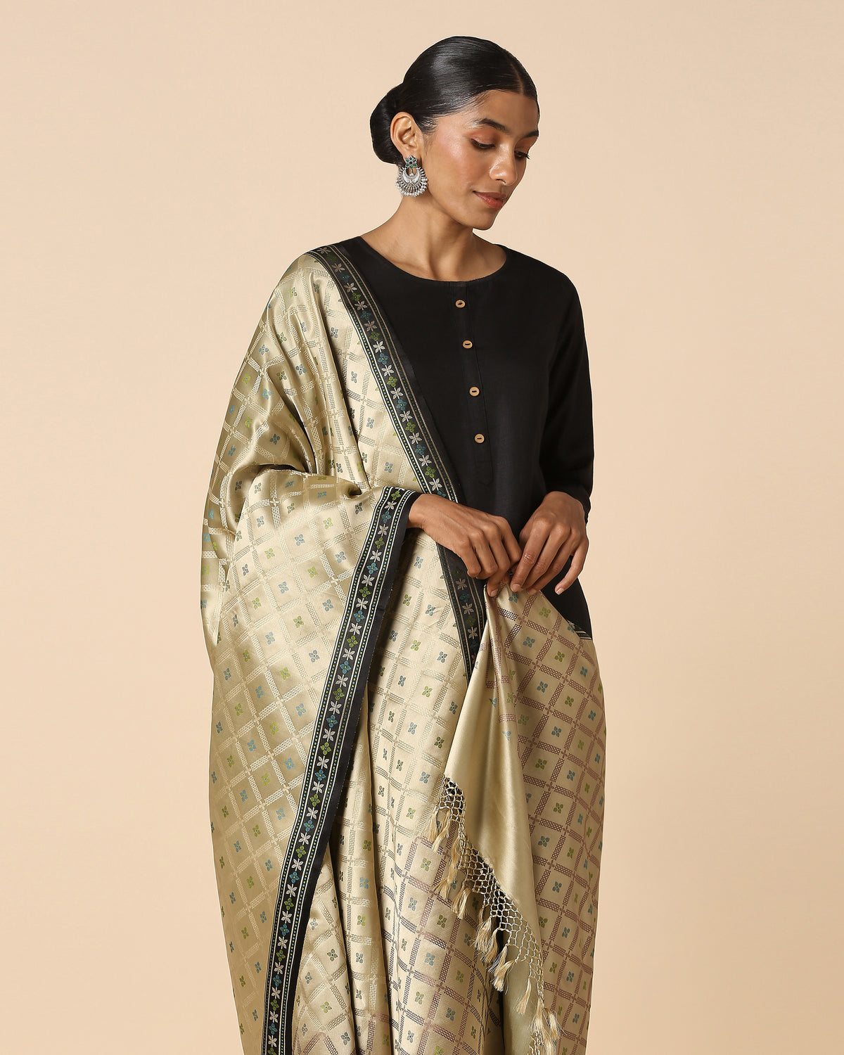Ambuja Banarasi Tanchoi Silk Dupatta