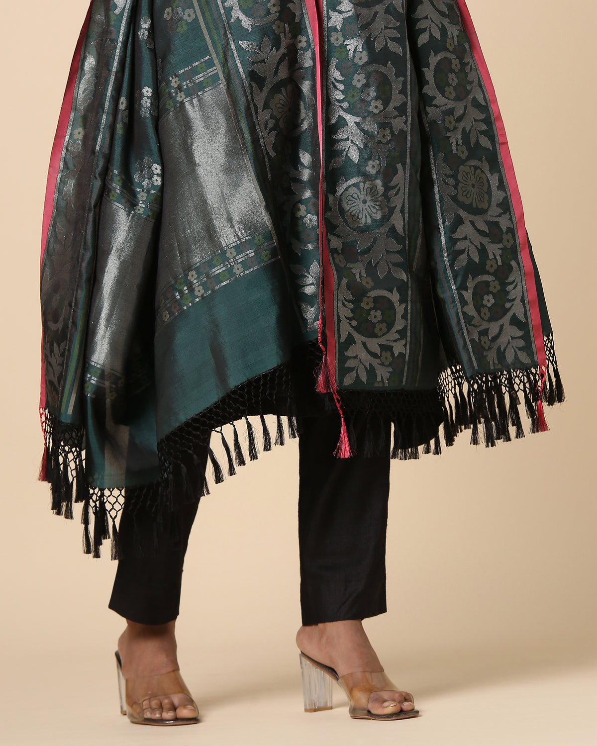 Amritini Banarasi Jamdani Silk Cotton Dupatta