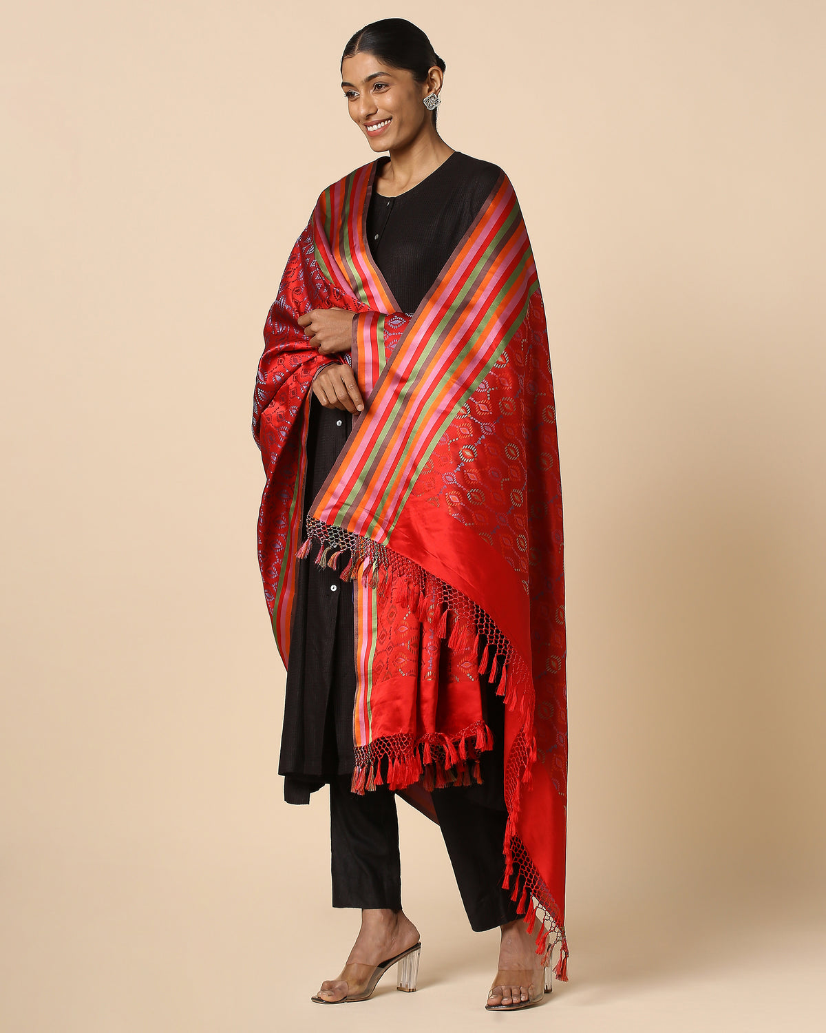 Lavni Banarasi Tanchoi Silk Dupatta