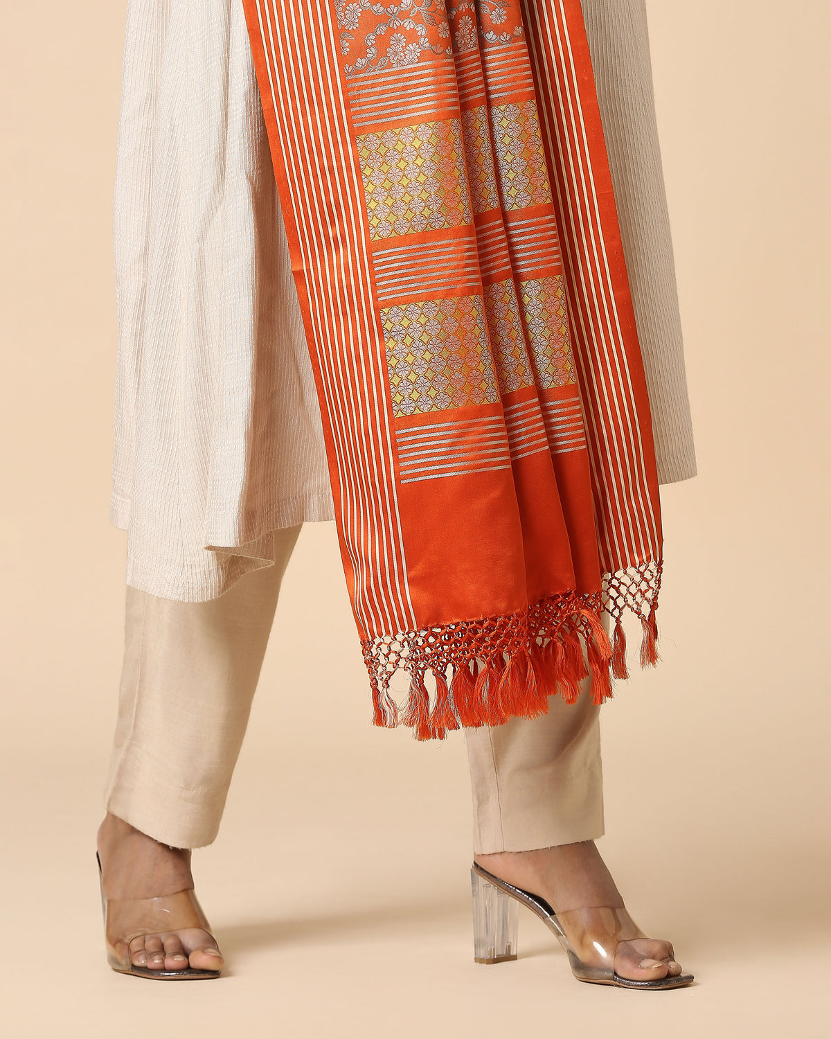 Devon Banarasi Tanchoi Silk Dupatta