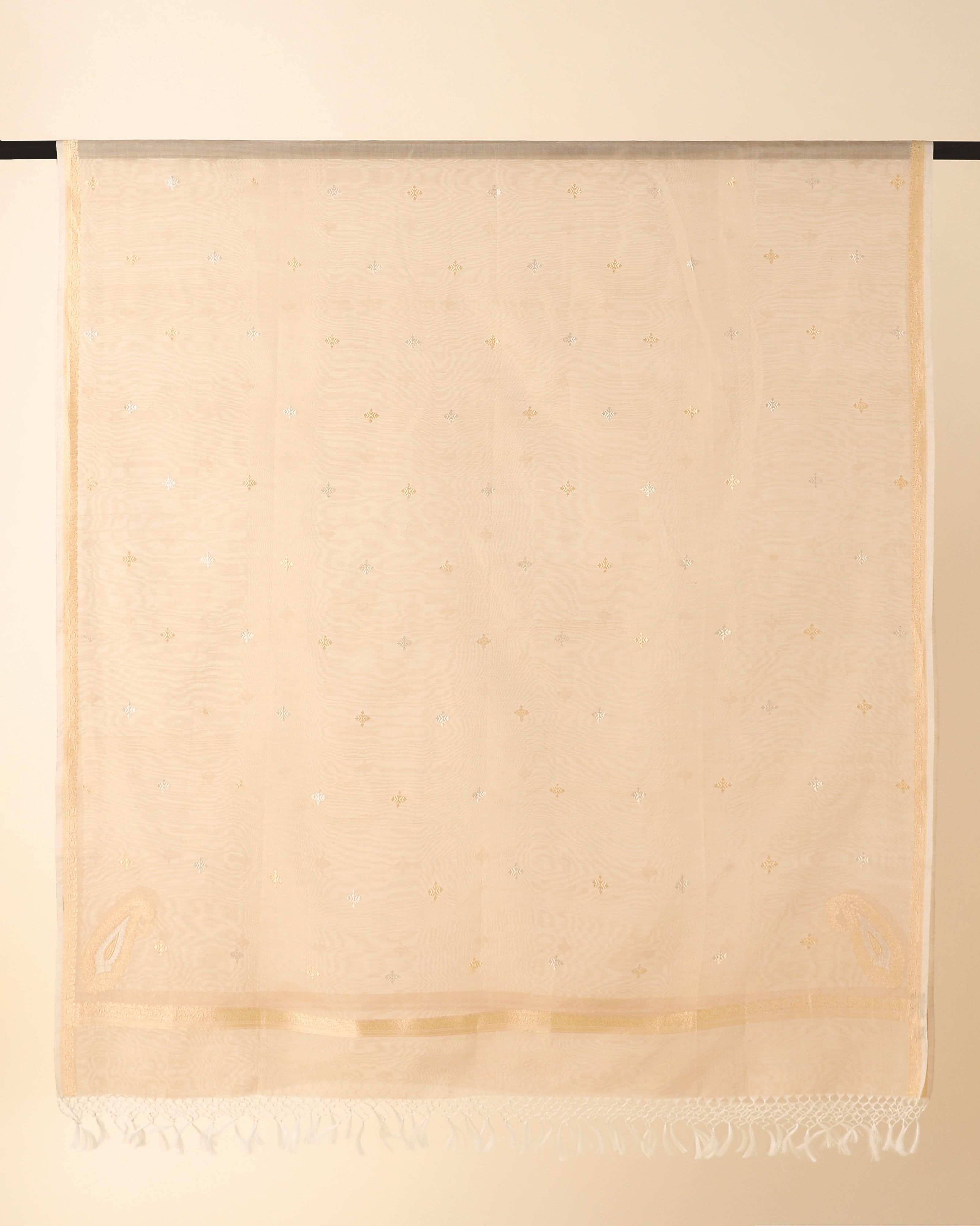 Saumya Banarasi Kadwa Brown Cotton Dupatta