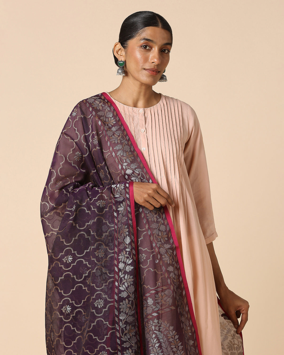 Afsa Banarasi Jamdani Silk Cotton Dupatta