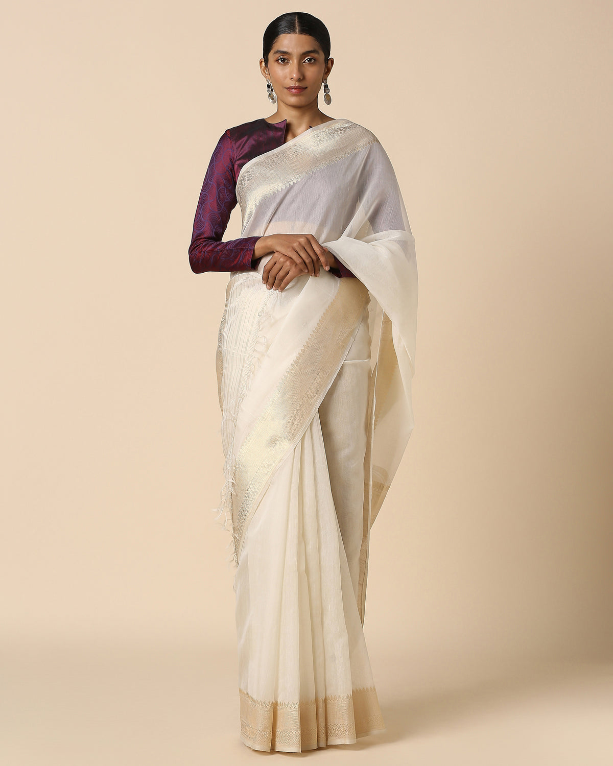 Alayna Banarasi Kadwa Silk Cotton Saree