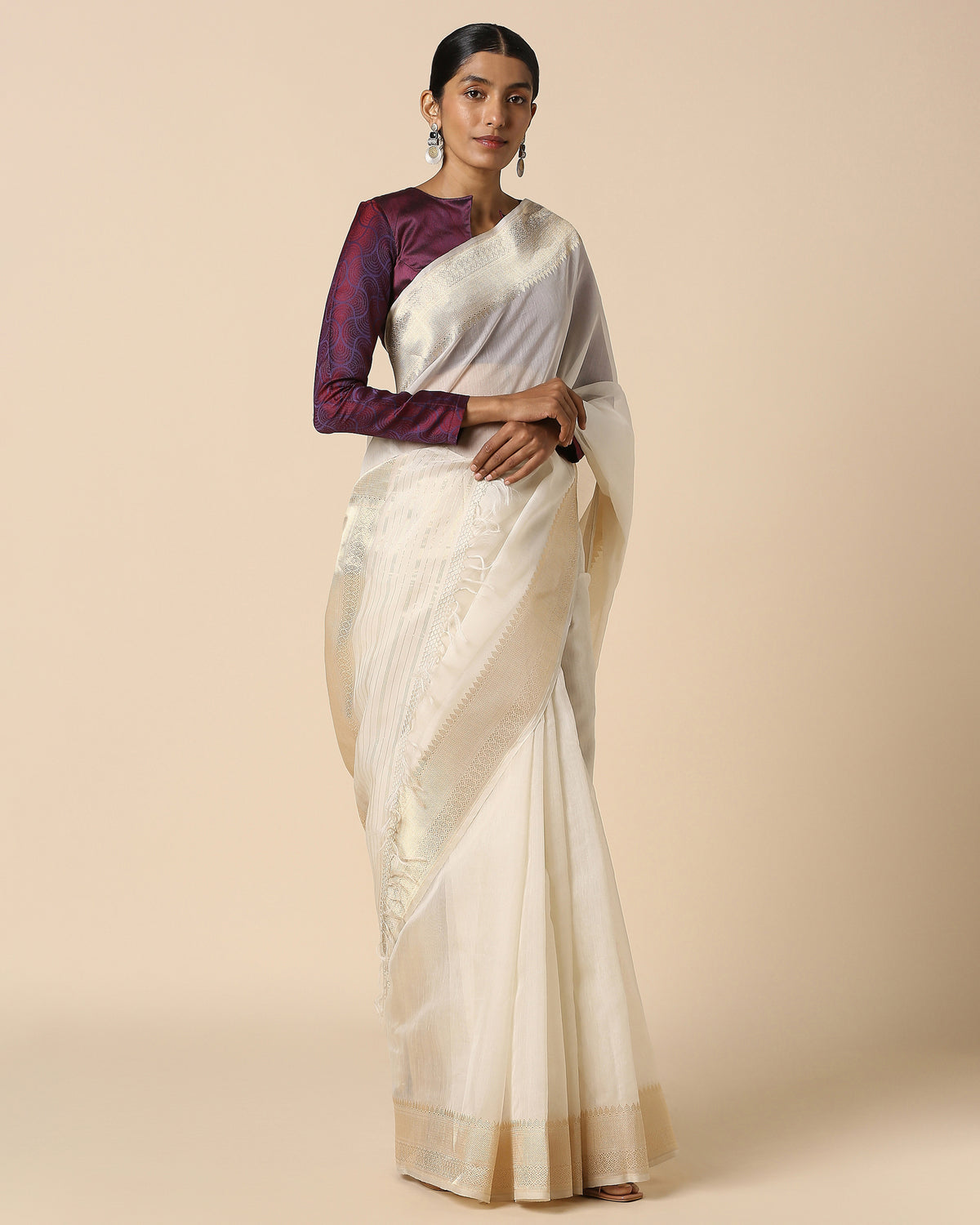 Alayna Banarasi Kadwa Silk Cotton Saree