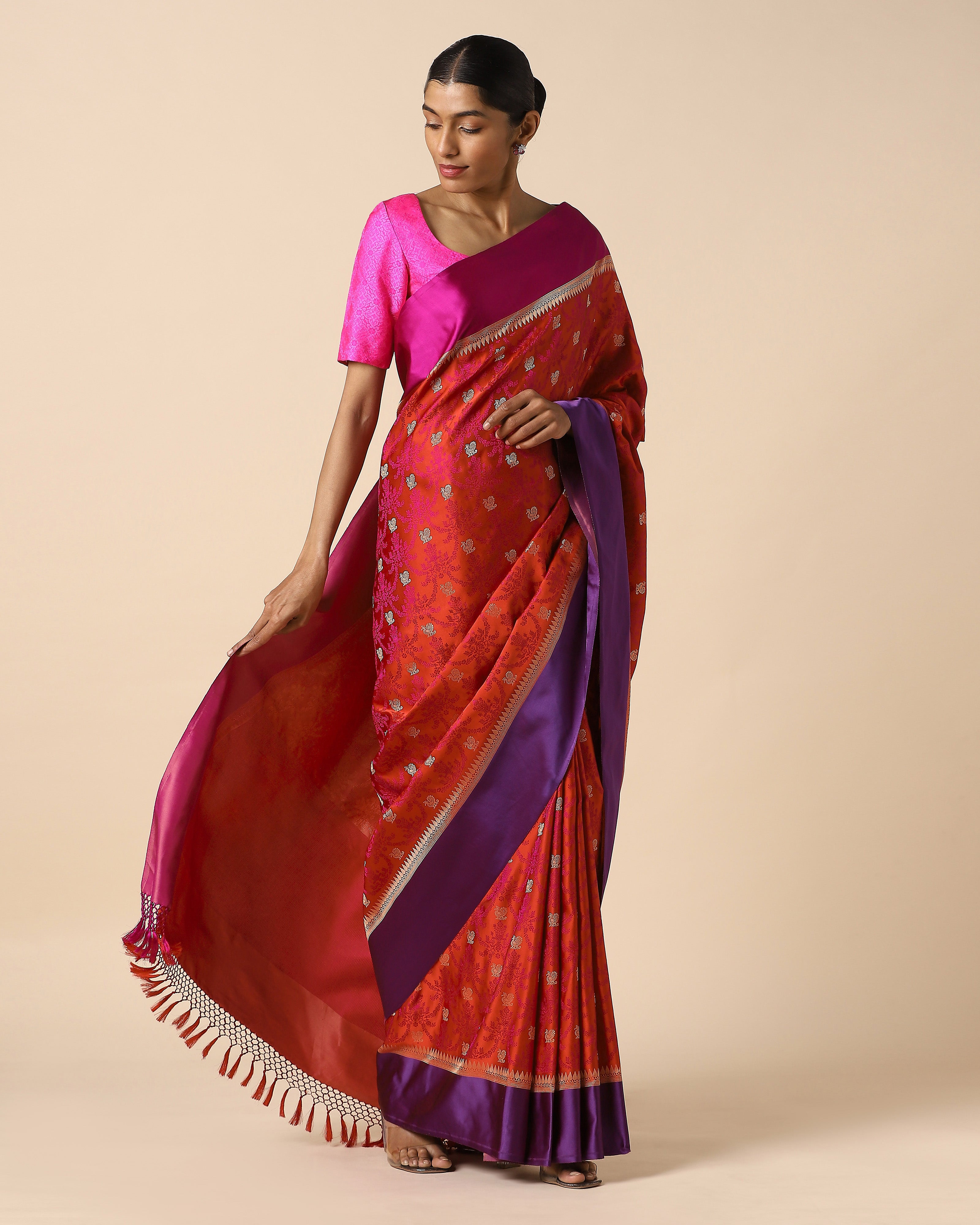 Ishika Banarasi Tanchoi Silk Saree