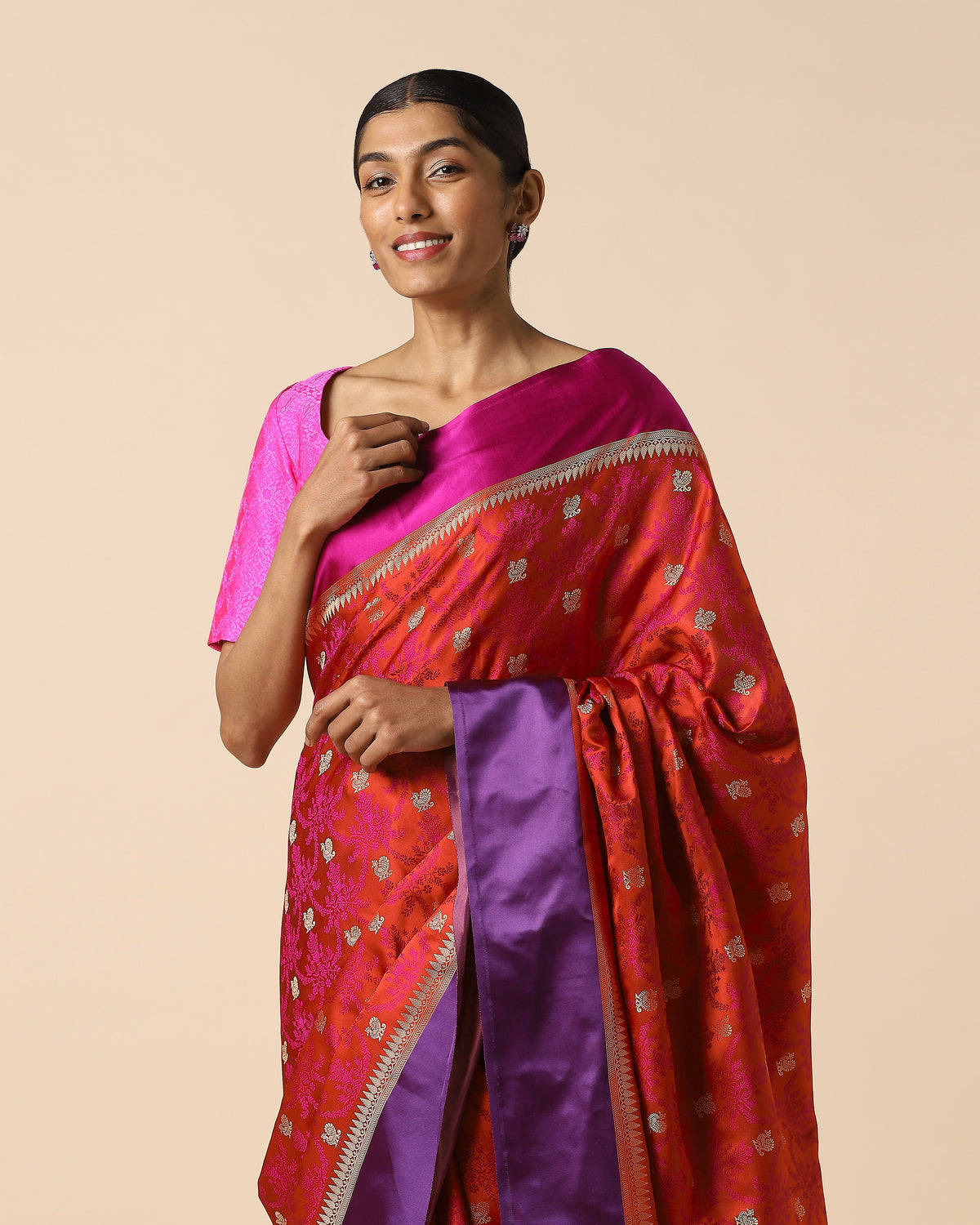 Ishika Banarasi Tanchoi Silk Saree