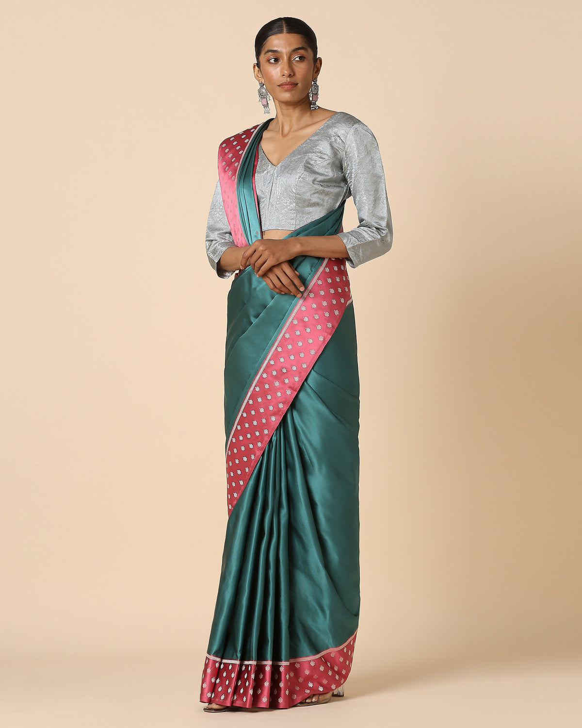 Harleen Banarasi Tanchoi And Kadwa Silk Saree