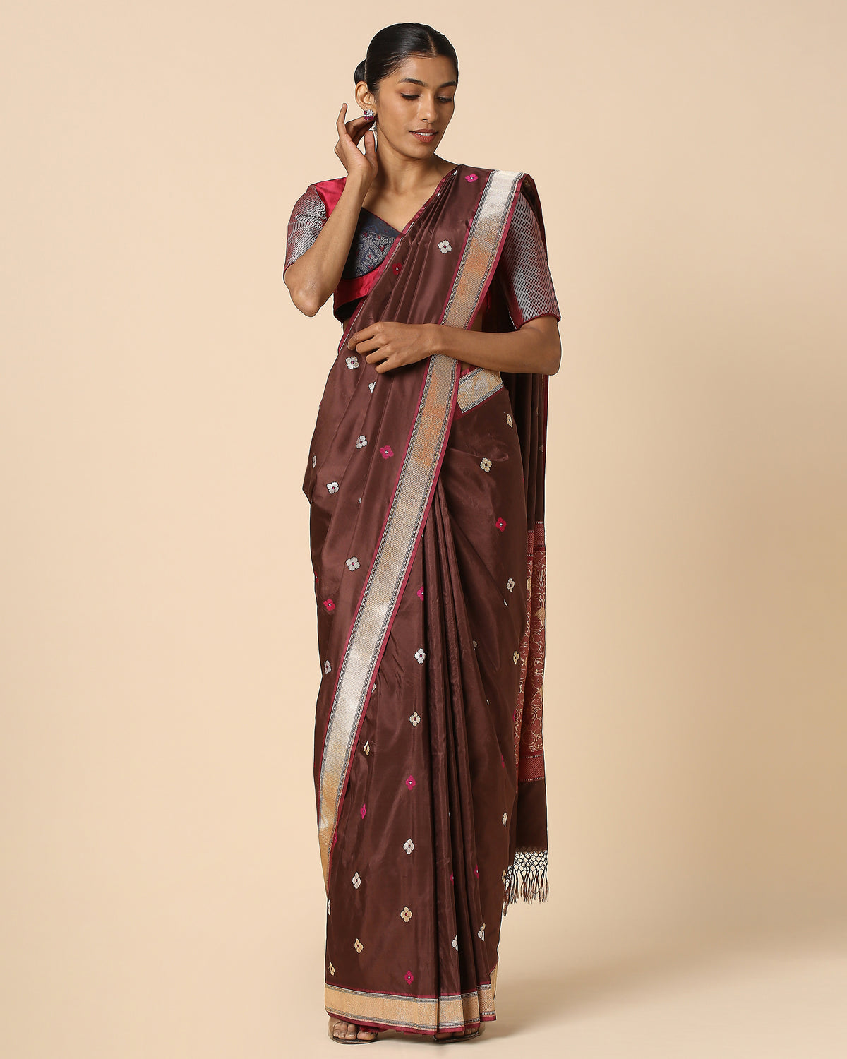Anikha Banarasi Kadwa Silk Saree