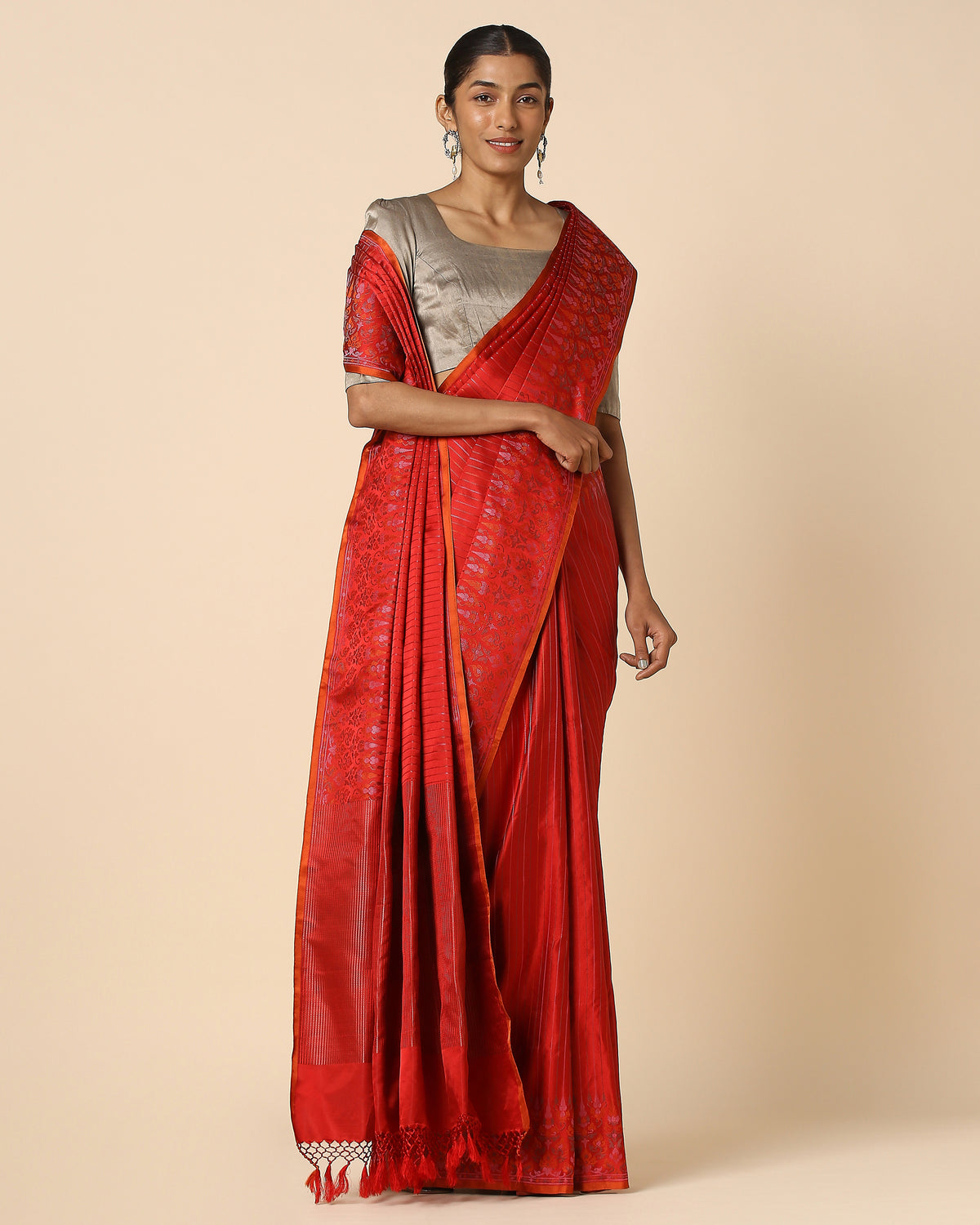 Nalin Banarasi Tanchoi Silk Saree