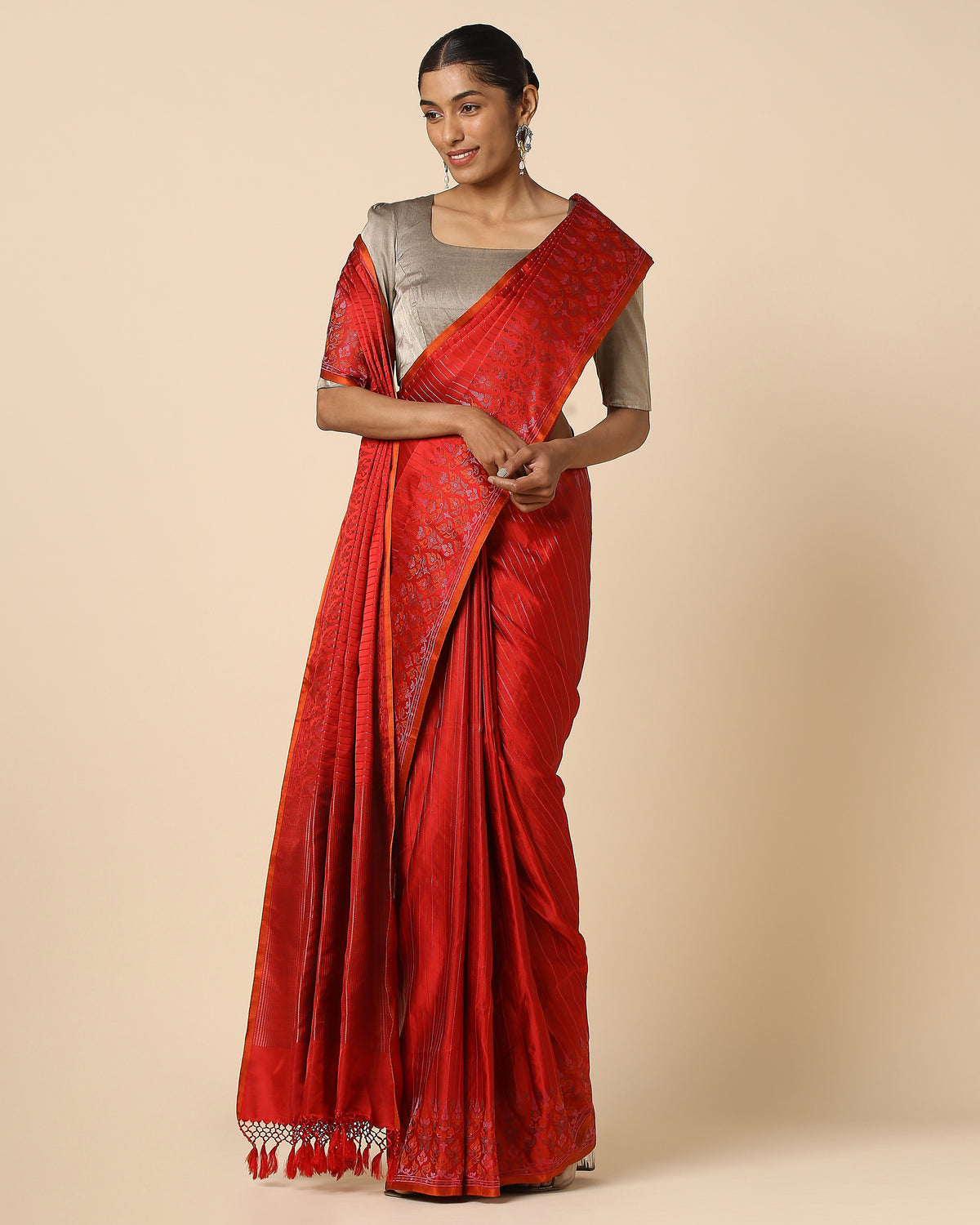 Nalin Banarasi Tanchoi Silk Saree