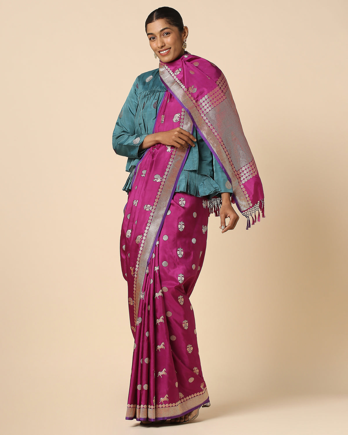 Manorama Banarasi Kadwa Silk Saree