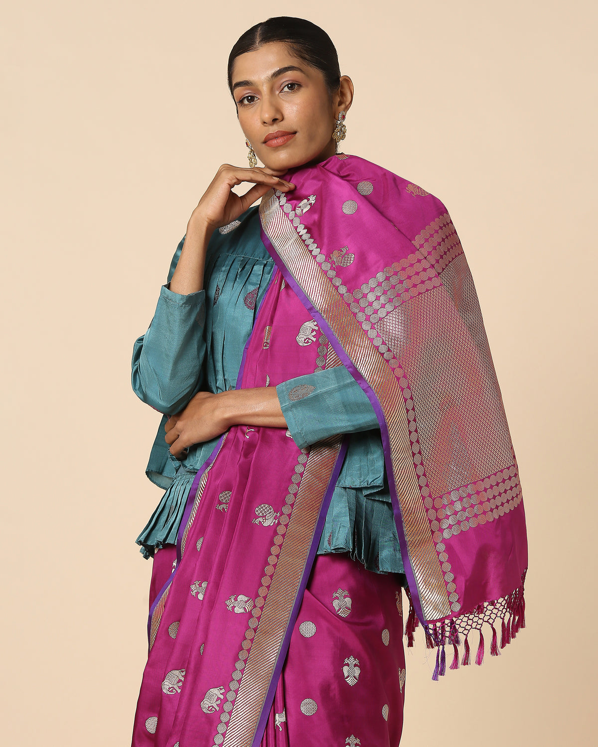 Manorama Banarasi Kadwa Silk Saree
