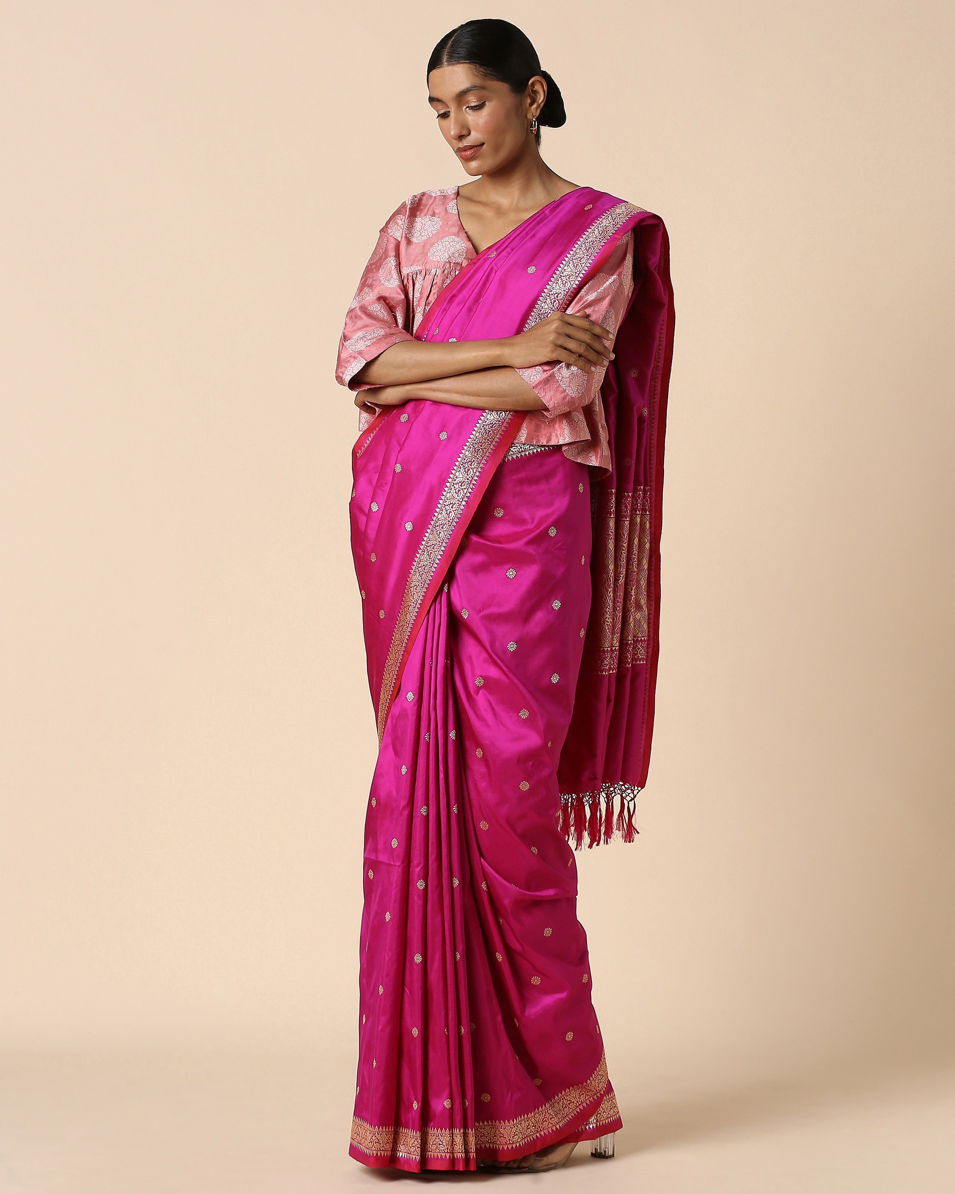 Mrinalini Banarasi Kadwa Cotton Saree