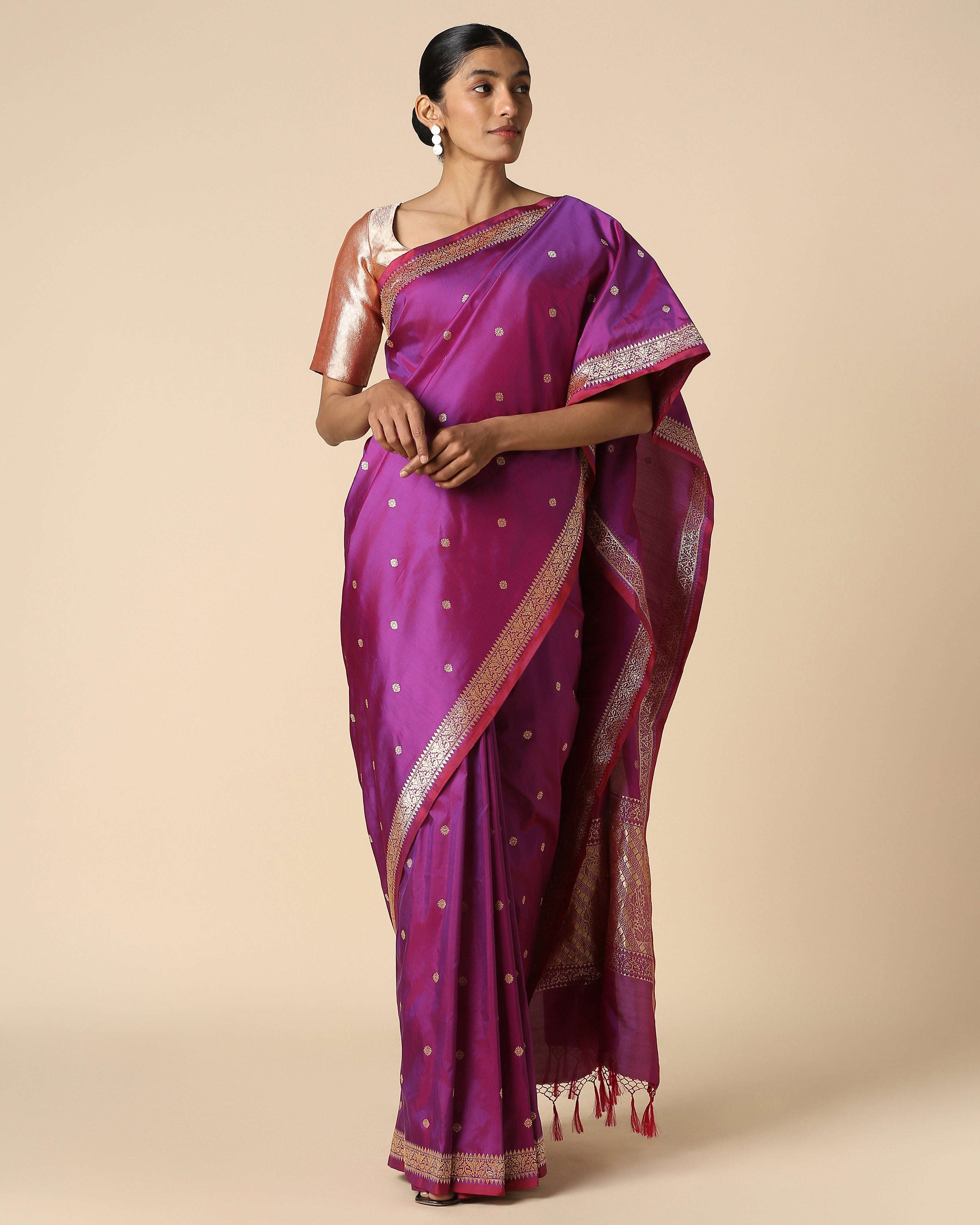 Mrinalini Banarasi Kadwa Cotton Saree