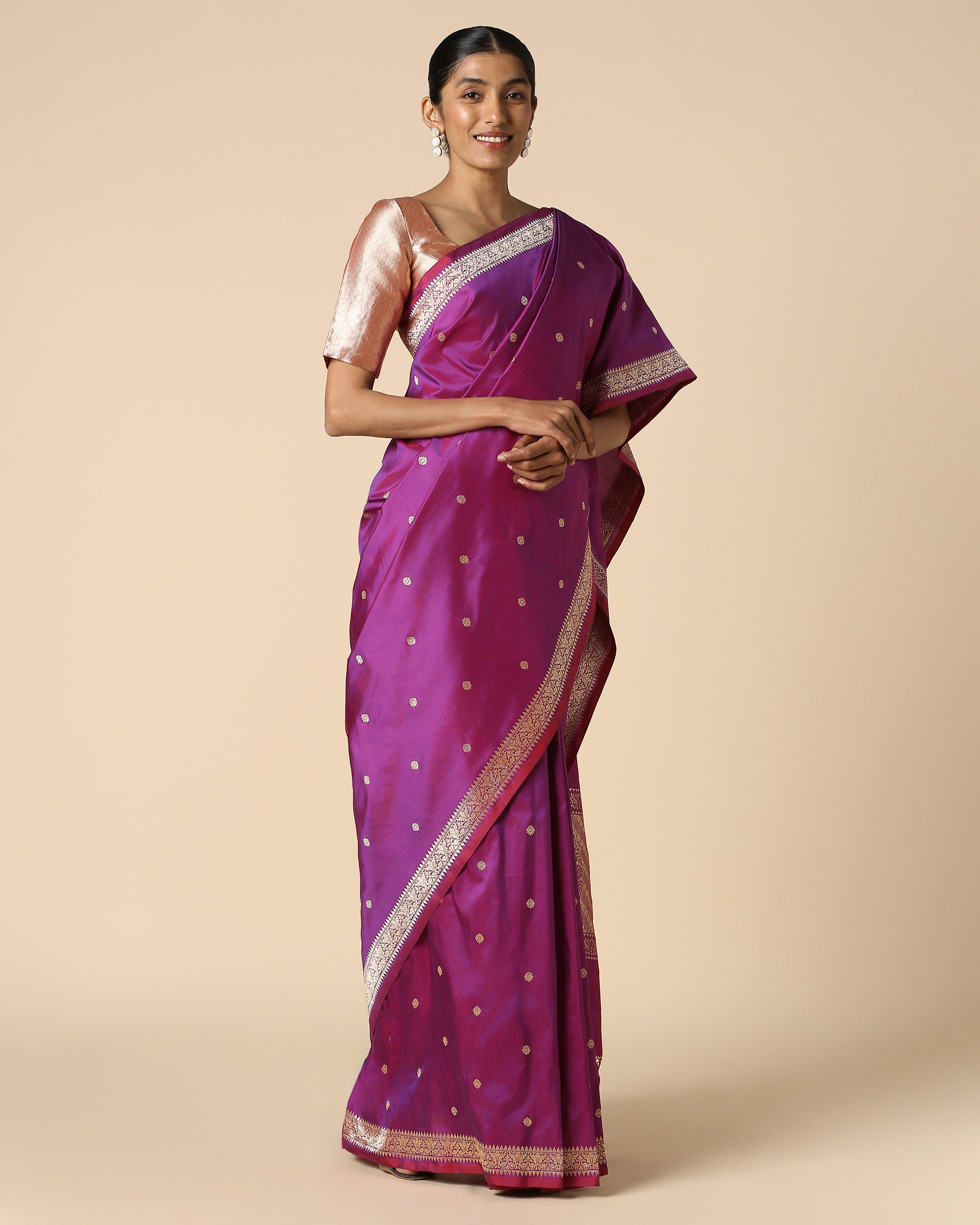 Mrinalini Banarasi Kadwa Cotton Saree