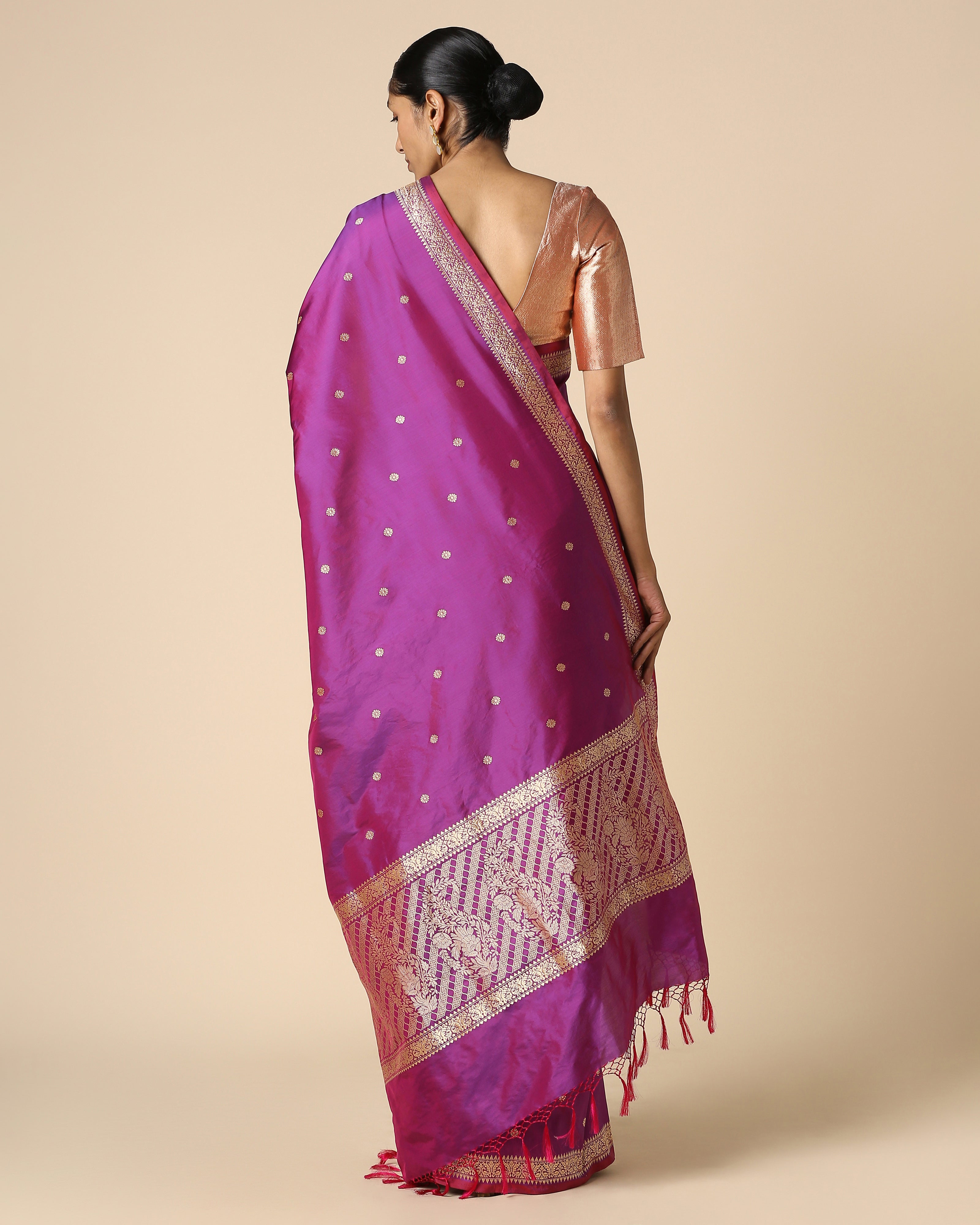 Mrinalini Banarasi Kadwa Cotton Saree