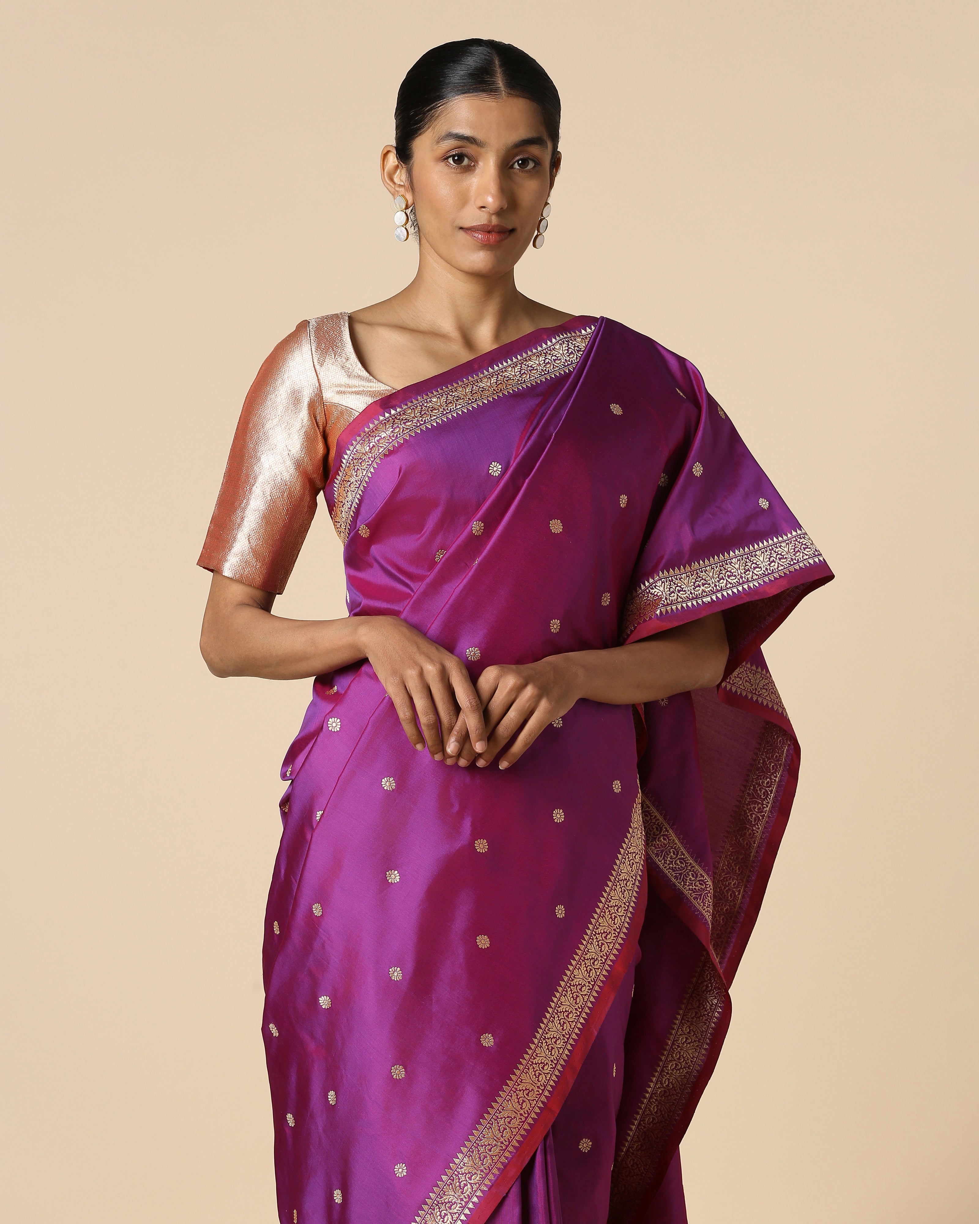 Mrinalini Banarasi Kadwa Cotton Saree