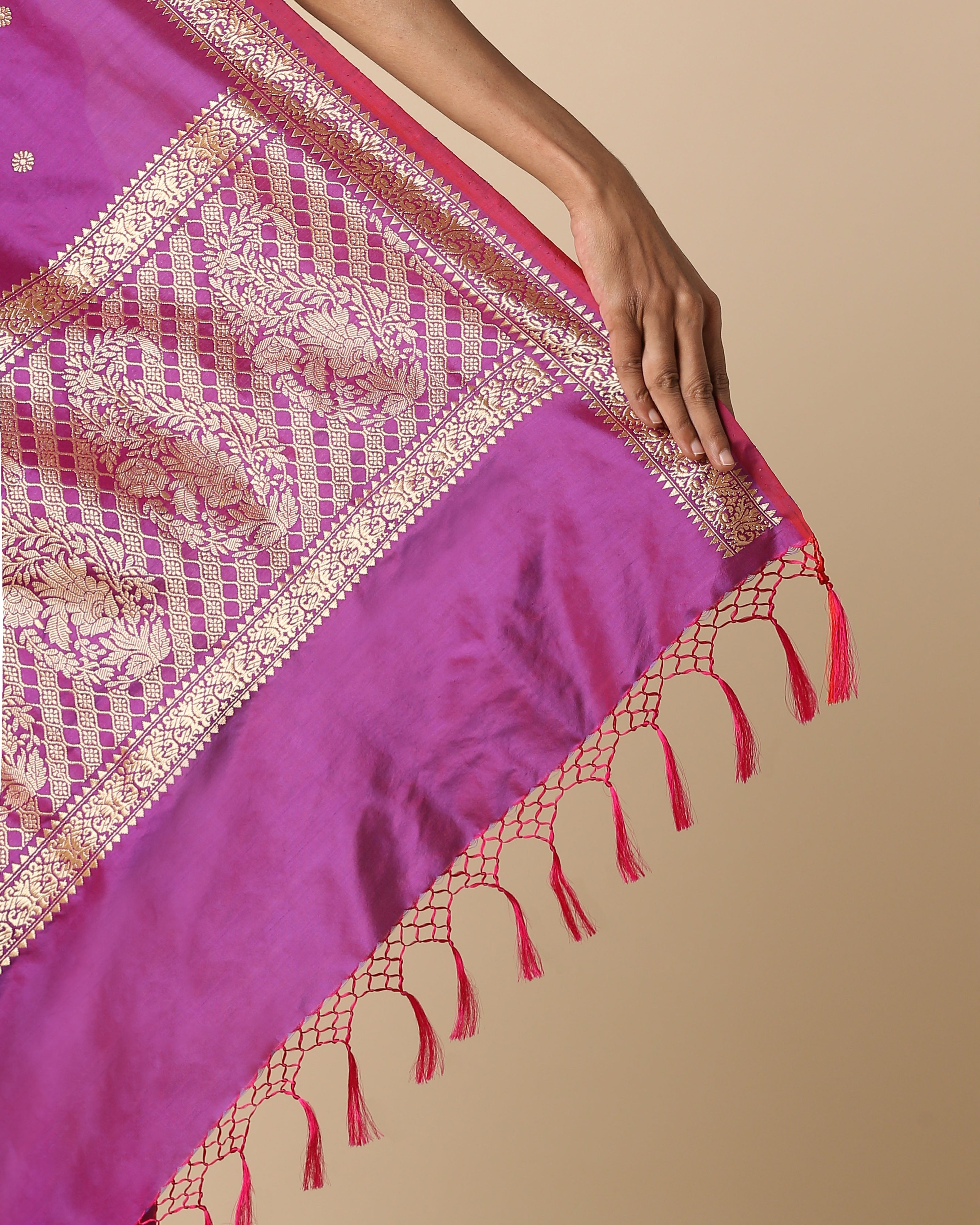 Mrinalini Banarasi Kadwa Cotton Saree