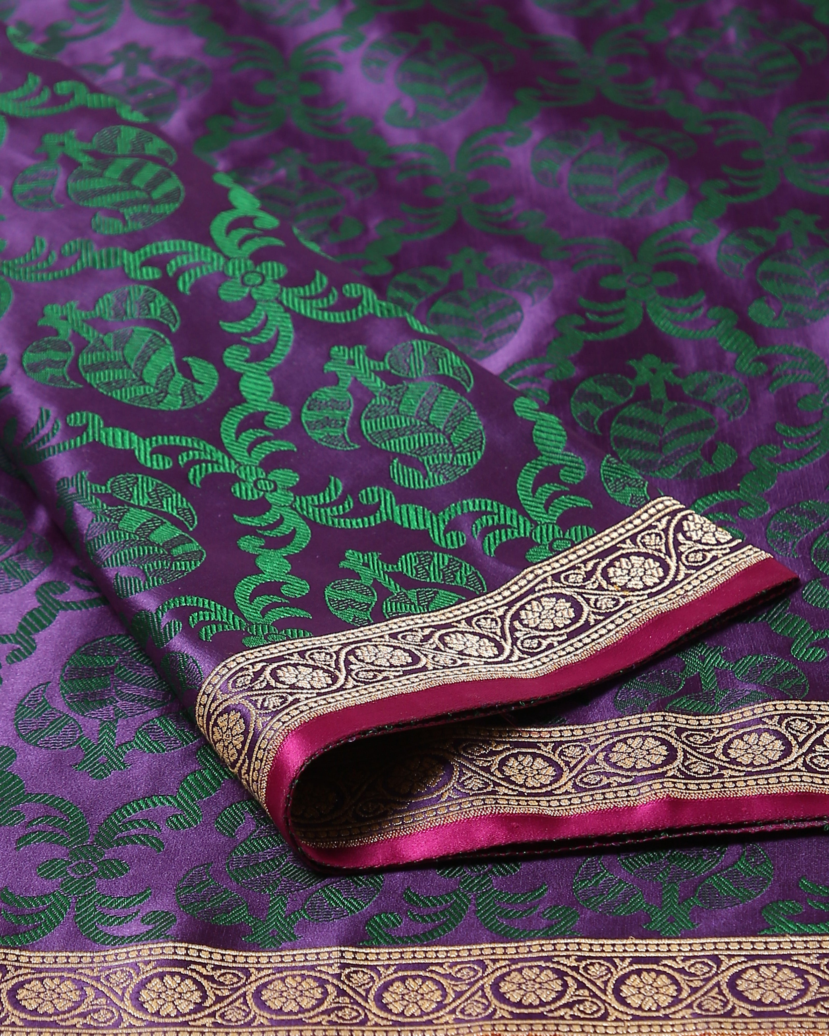 Dorothi Banarasi Tanchoi And Kadwa Silk Saree