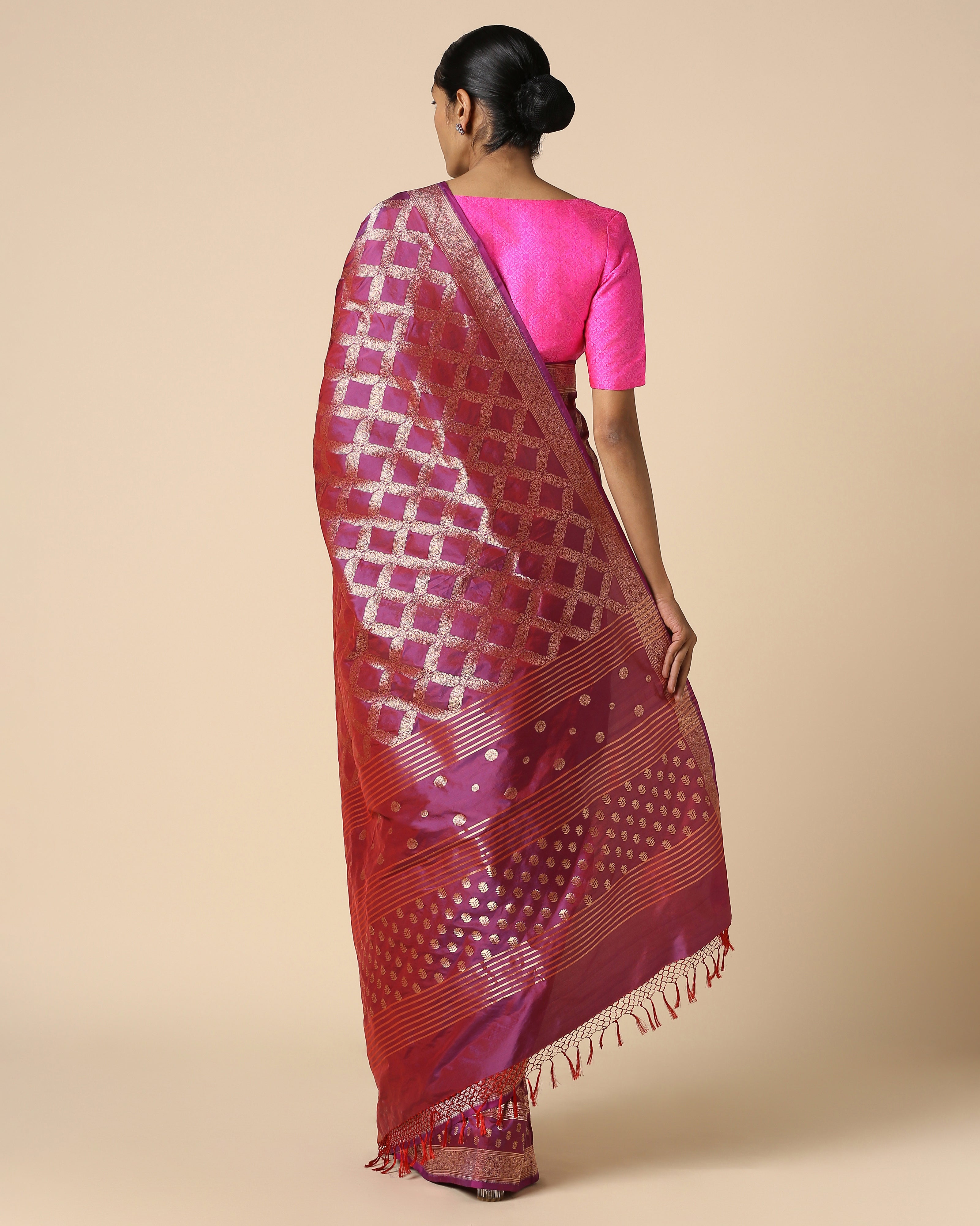 Hilda Banarasi Cutwork Silk Saree