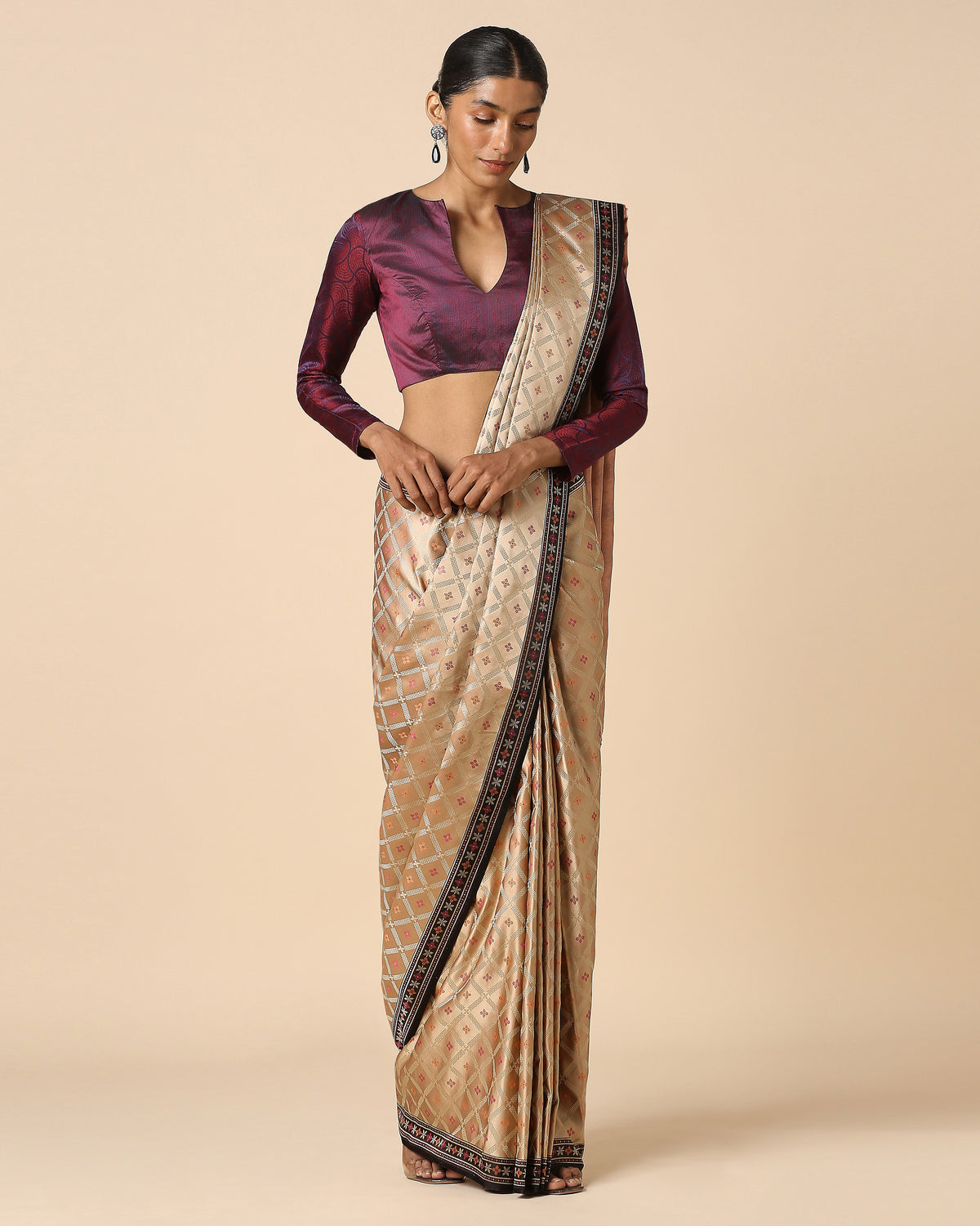 Ambuja Banarasi Tanchoi Silk Saree