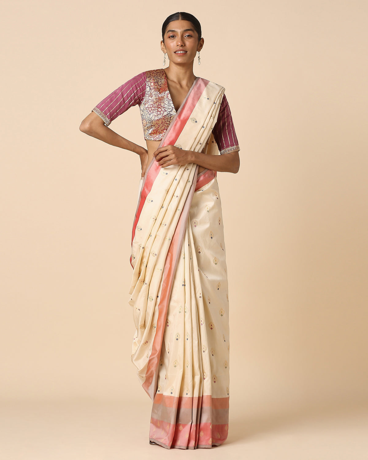 Malee Banarasi Kadwa Silk Saree