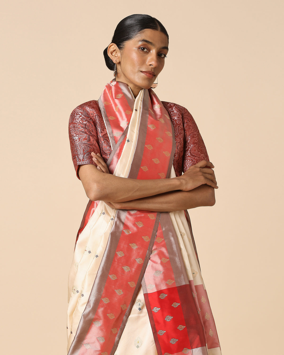 Malee Banarasi Kadwa Silk Saree
