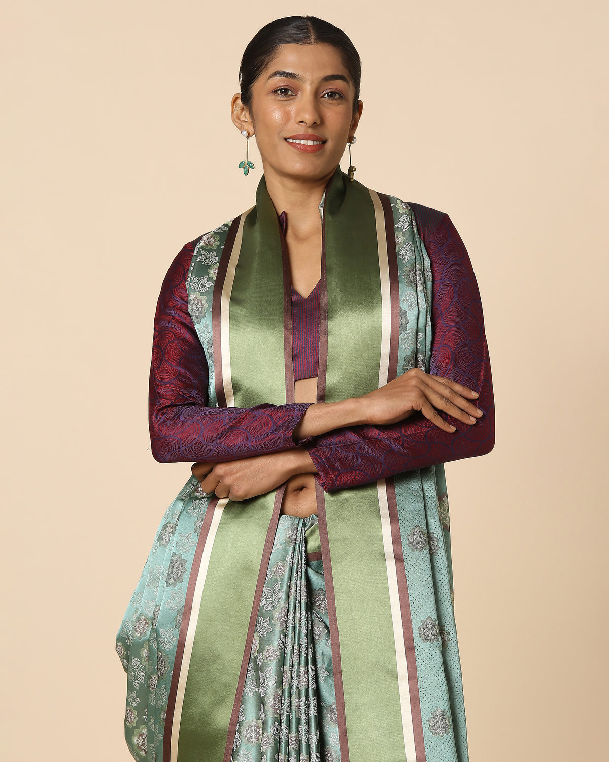 Seola Banarasi Tanchoi Silk Saree