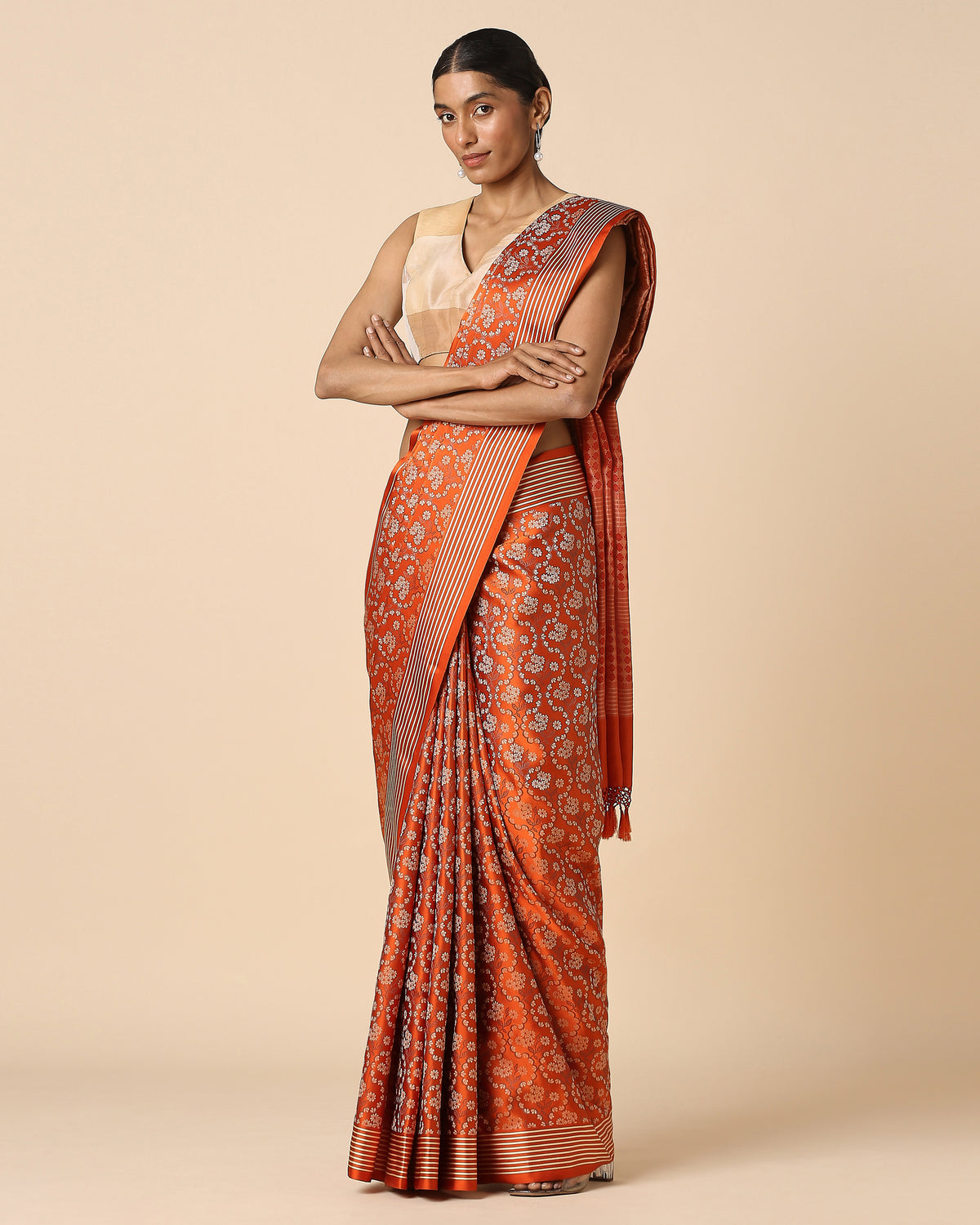 Devon Banarasi Tanchoi Silk Saree