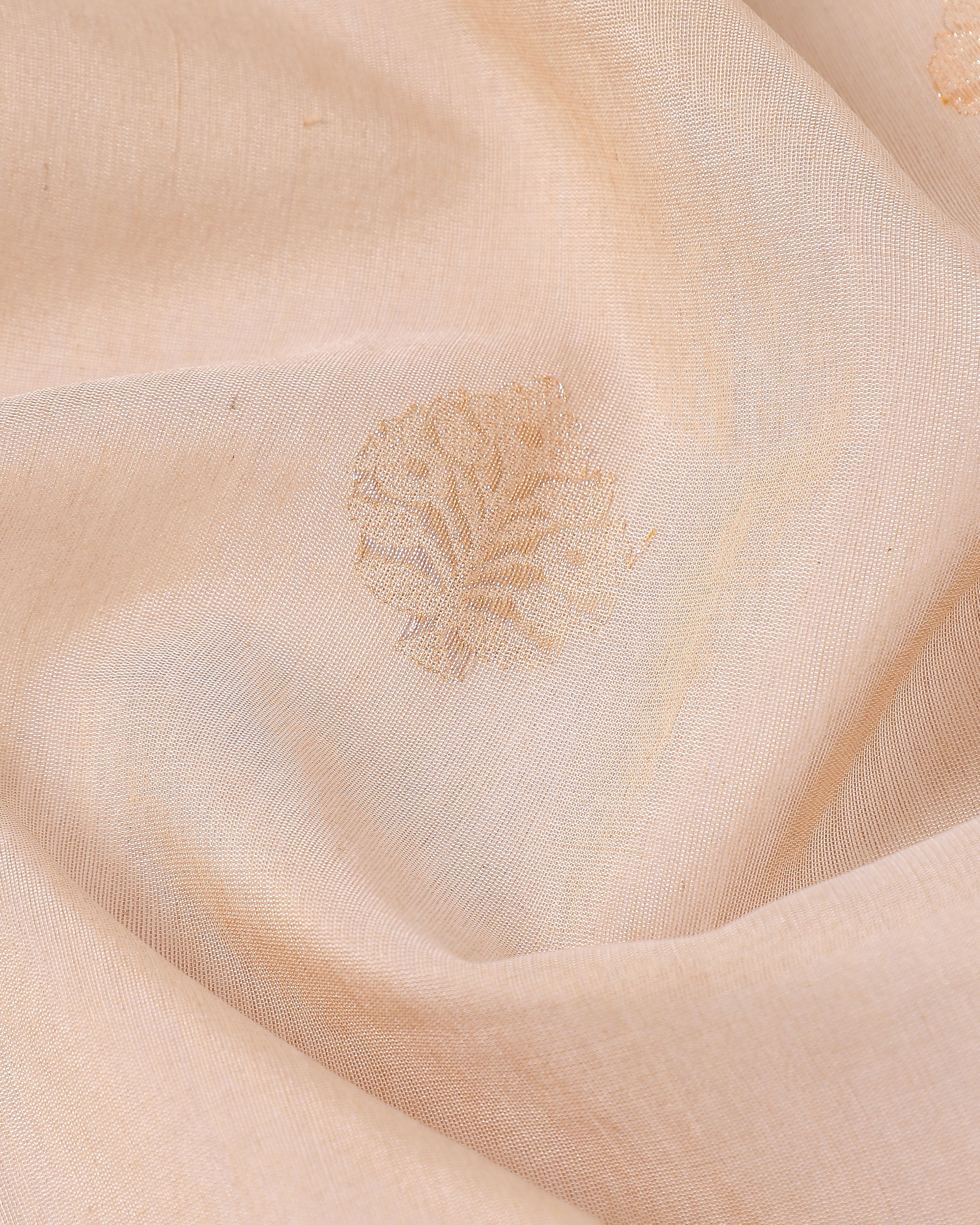 Laya Banarasi Kadwa Brown Cotton Saree