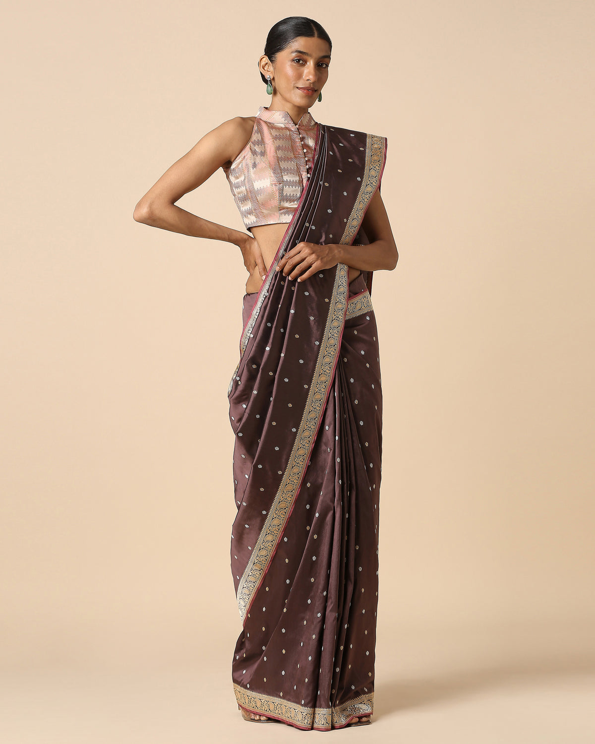 Brishti Banarasi Kadwa Silk Saree
