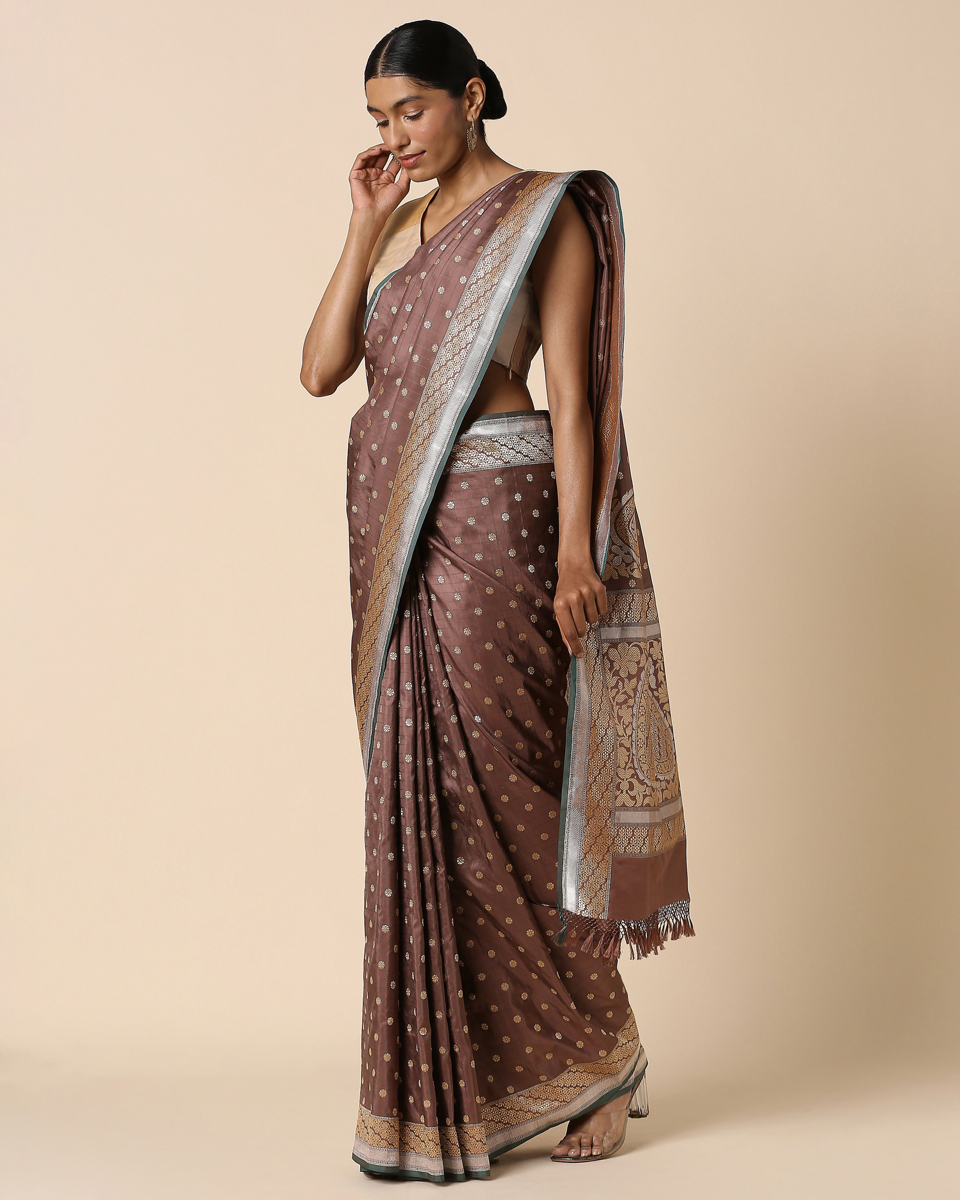 Saulika Banarasi Kadwa Silk Saree