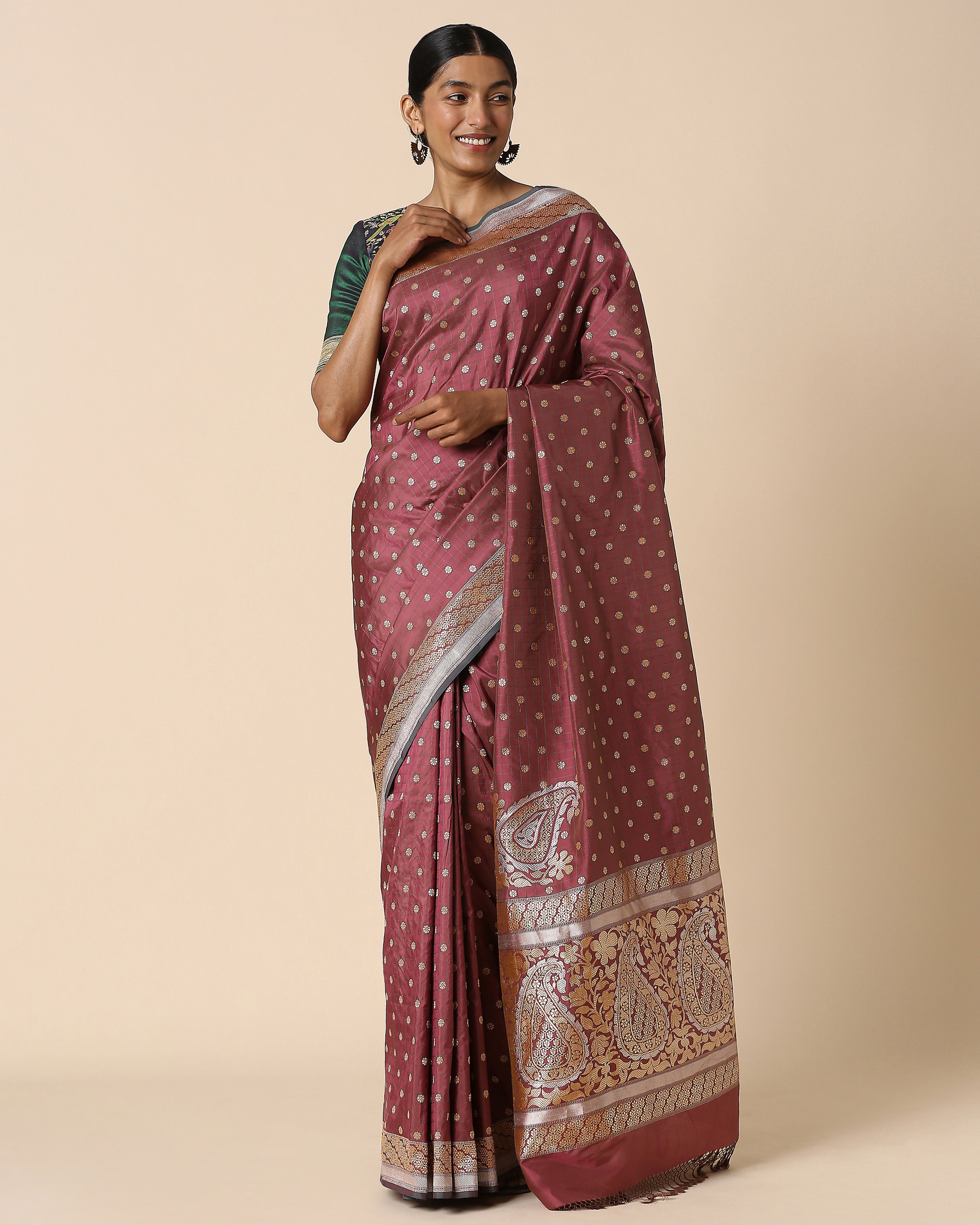 Saulika Banarasi Kadwa Silk Saree