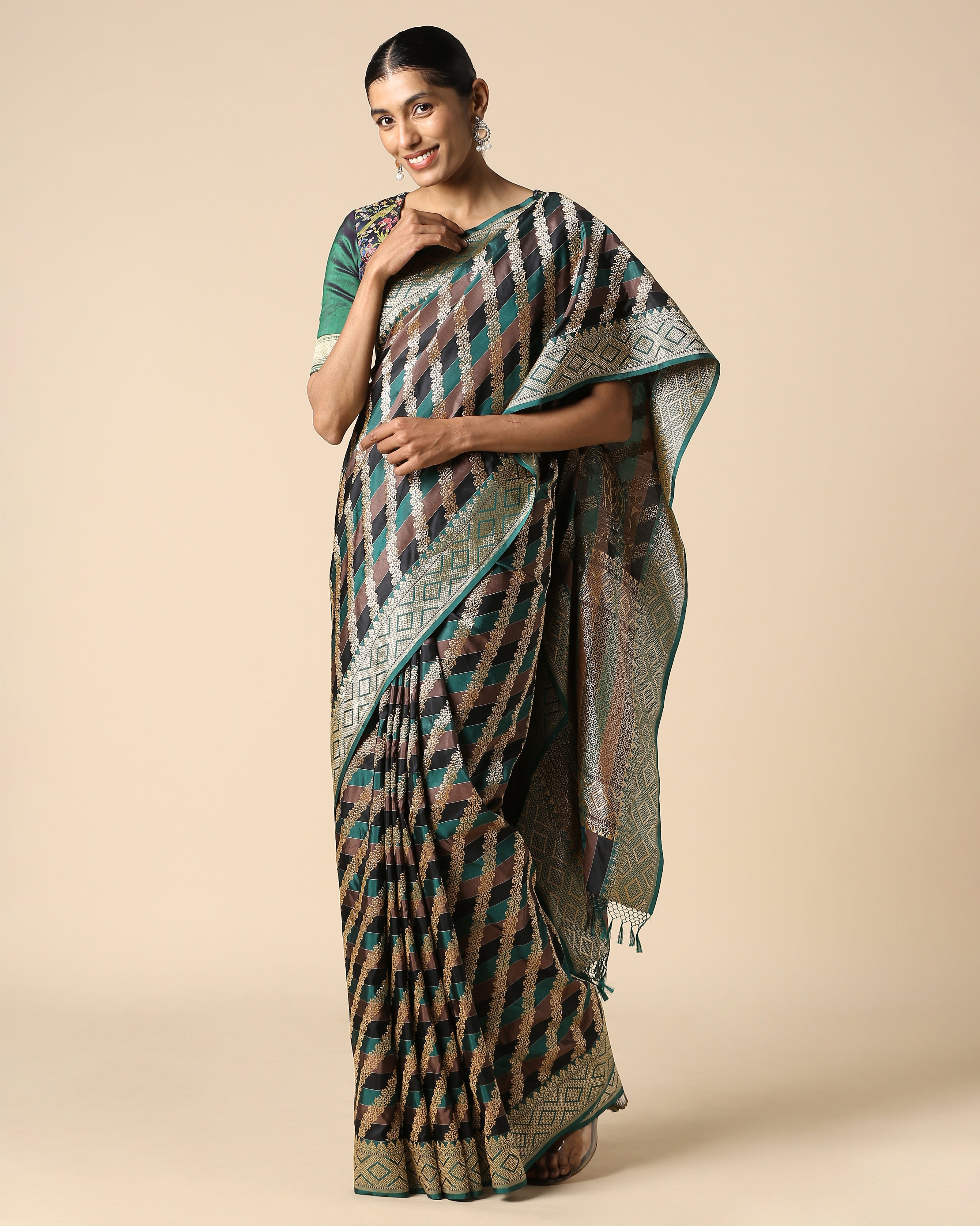 Samina Banarasi Kadwa Silk Saree