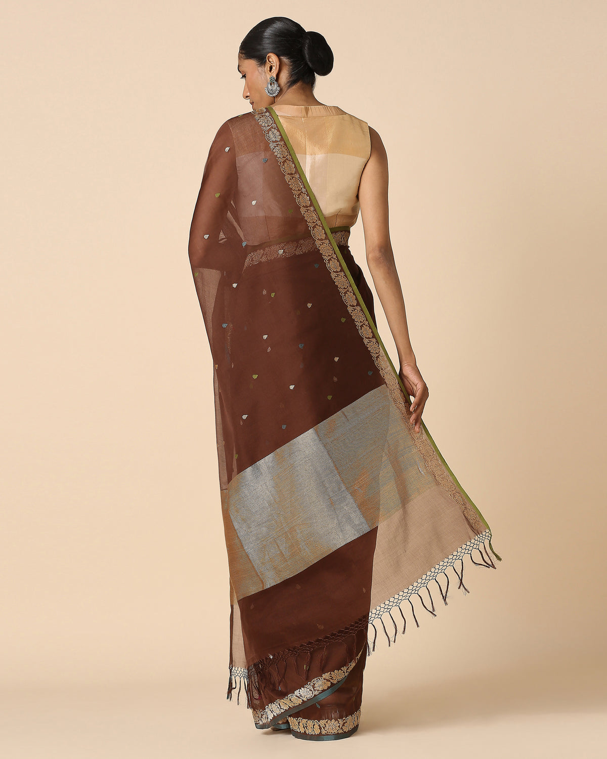 Pakhi Banarasi Kadwa Cotton Saree