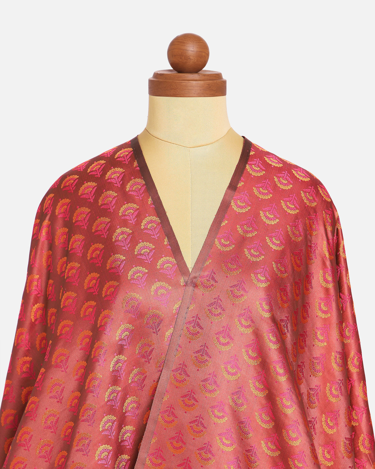 Purna Banarasi Tanchoi Silk Suit Fabric