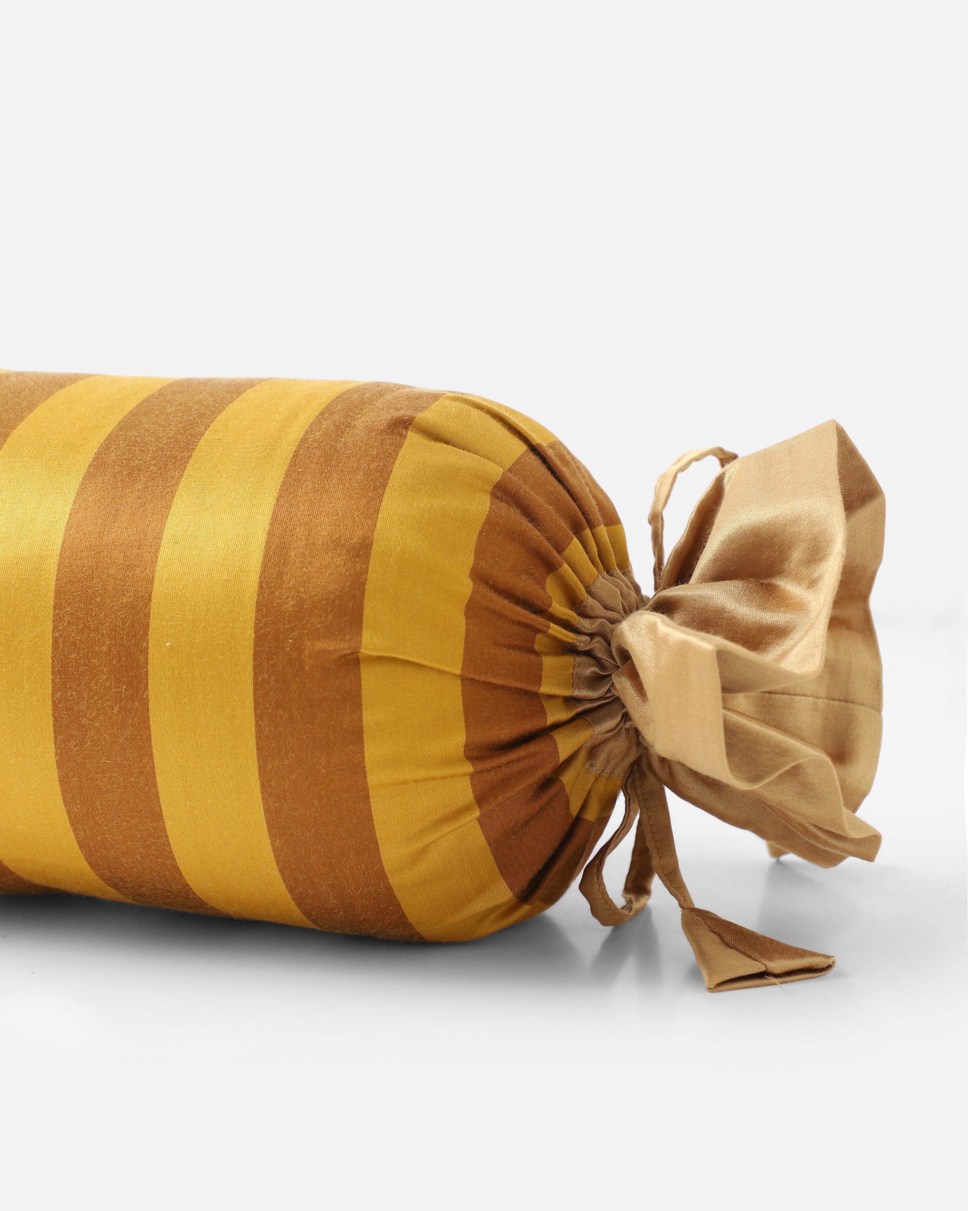 Raaya Banarasi Satin Silk Cotton Bolster Cover