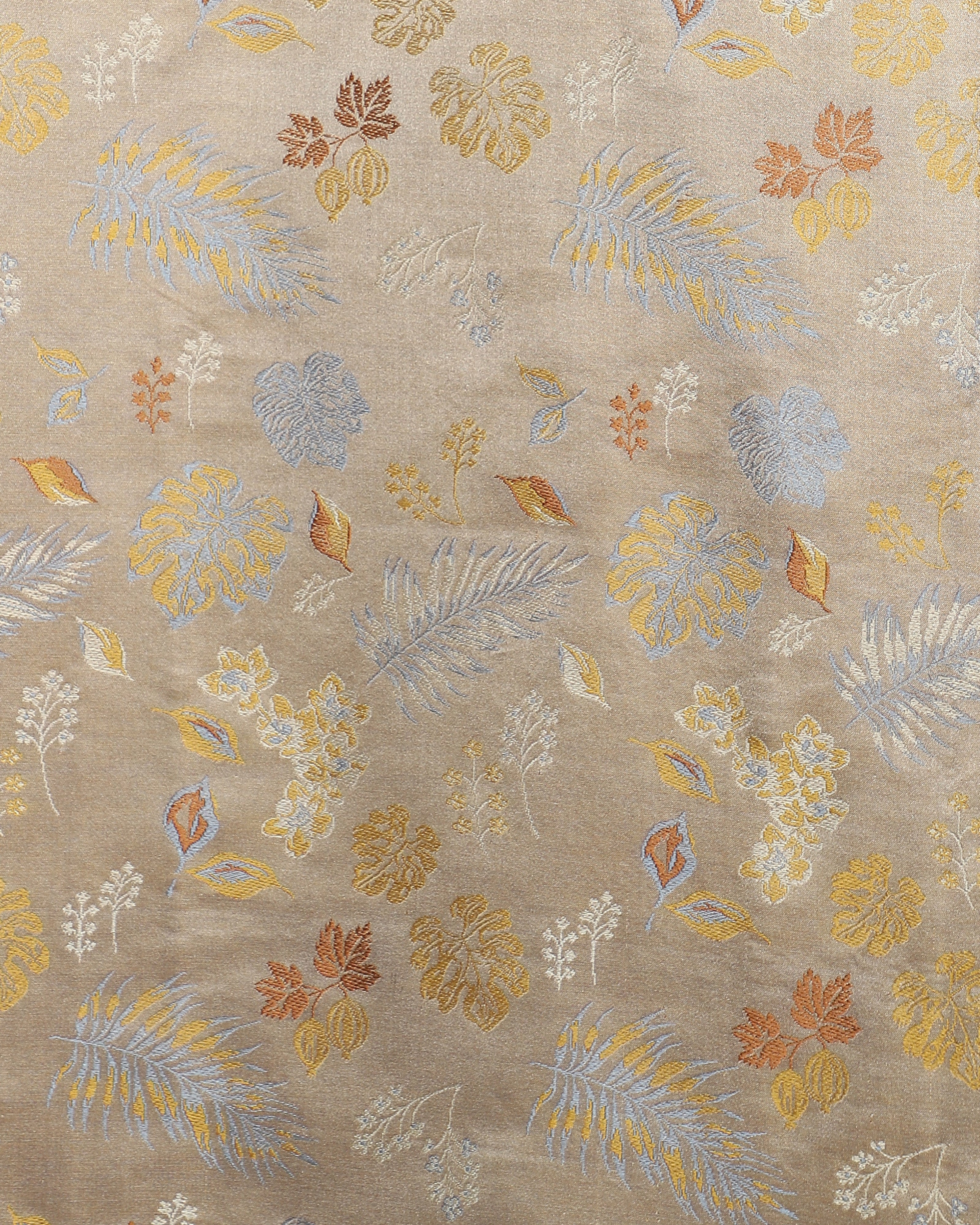 Jungle Banarasi Tanchoi Silk Bedcover