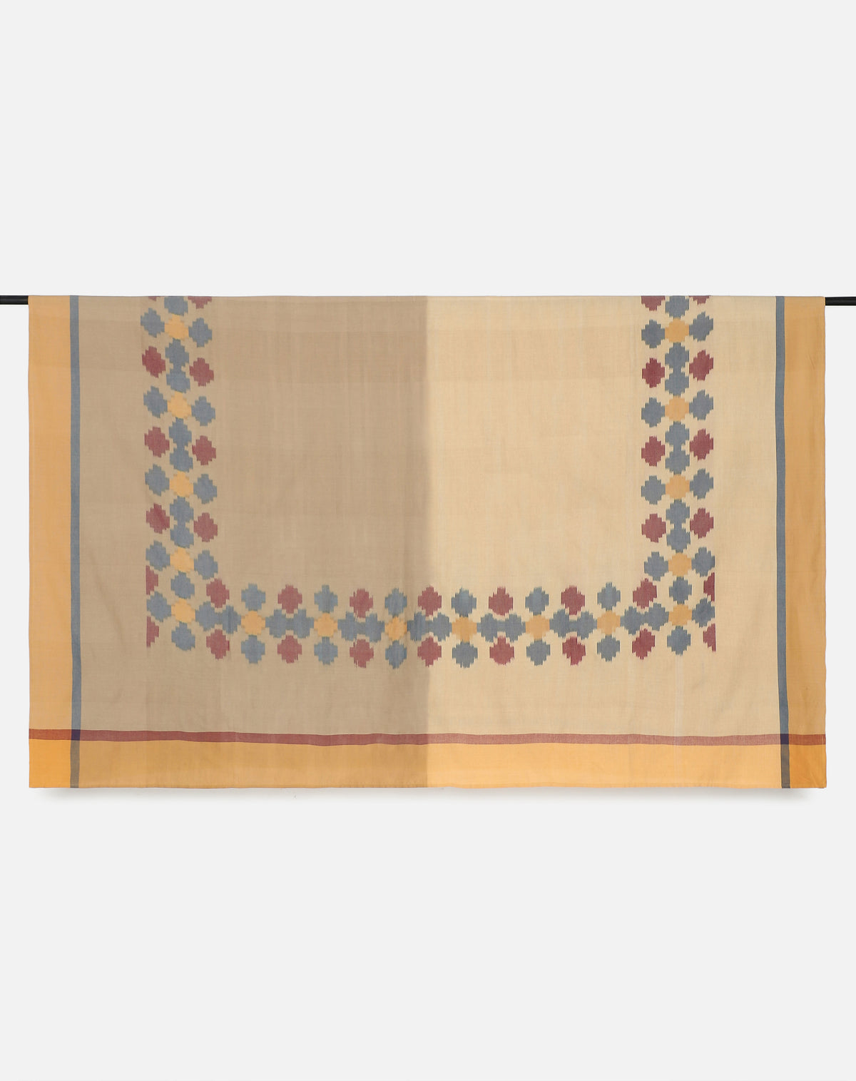 Brysa Pochampally Warp Ikat Cotton Bed Cover