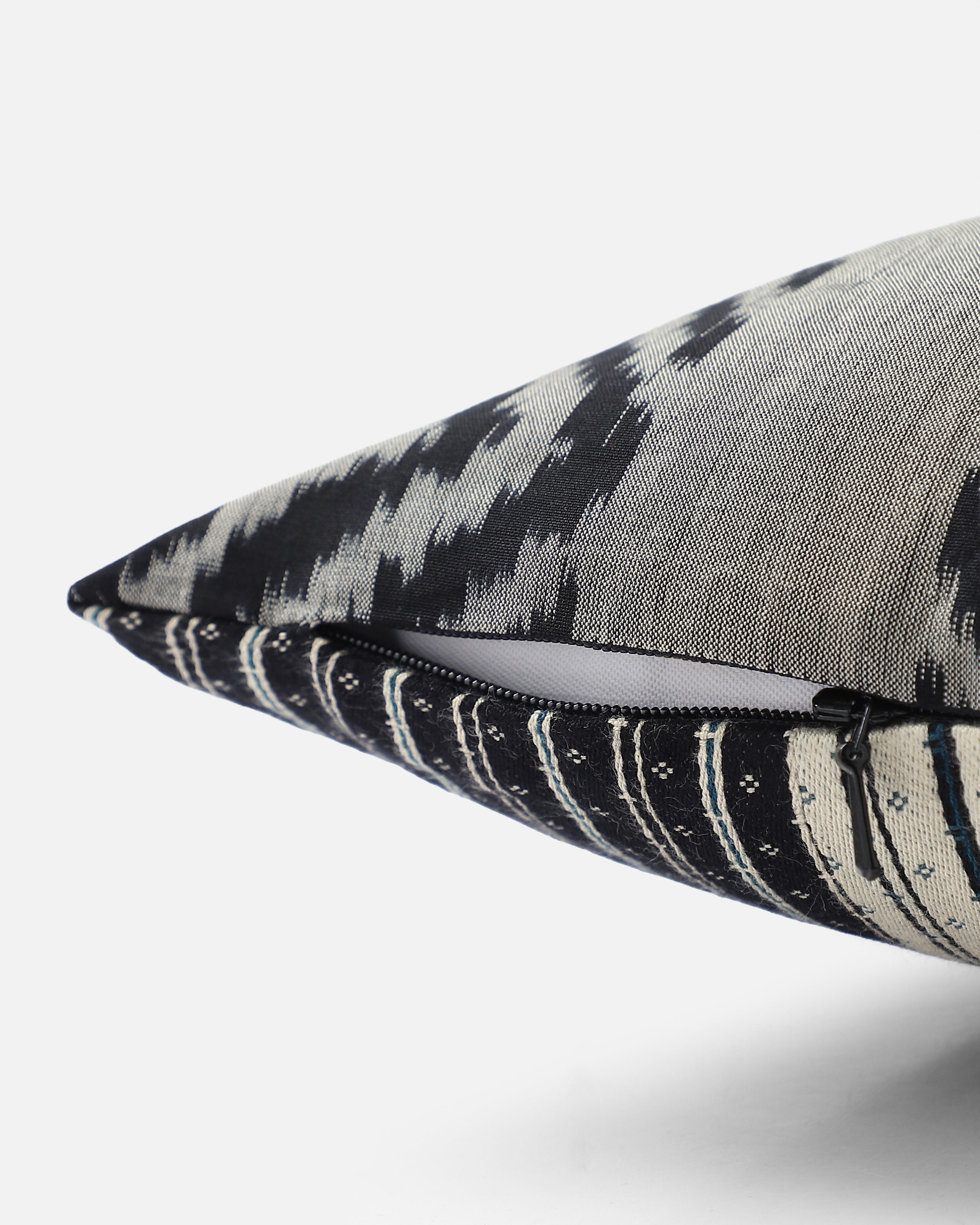 Srejal Pochampally Warp Ikat Cotton Cushion Cover