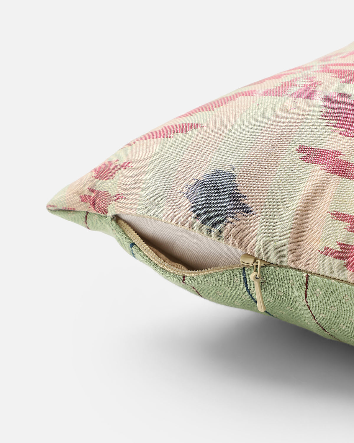 Rodrego Pochampally Weft Ikat Cotton Silk Cushion Cover