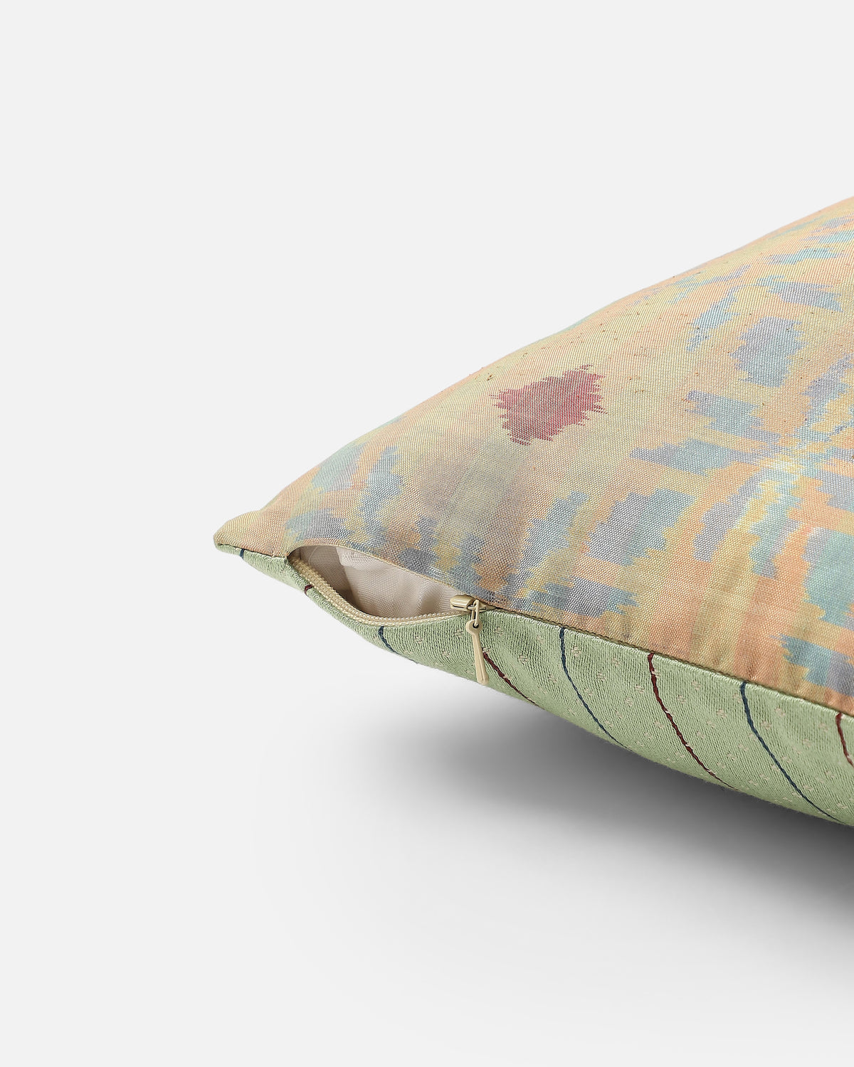 Rodrego Pochampally Weft Ikat Cotton Silk Cushion Cover