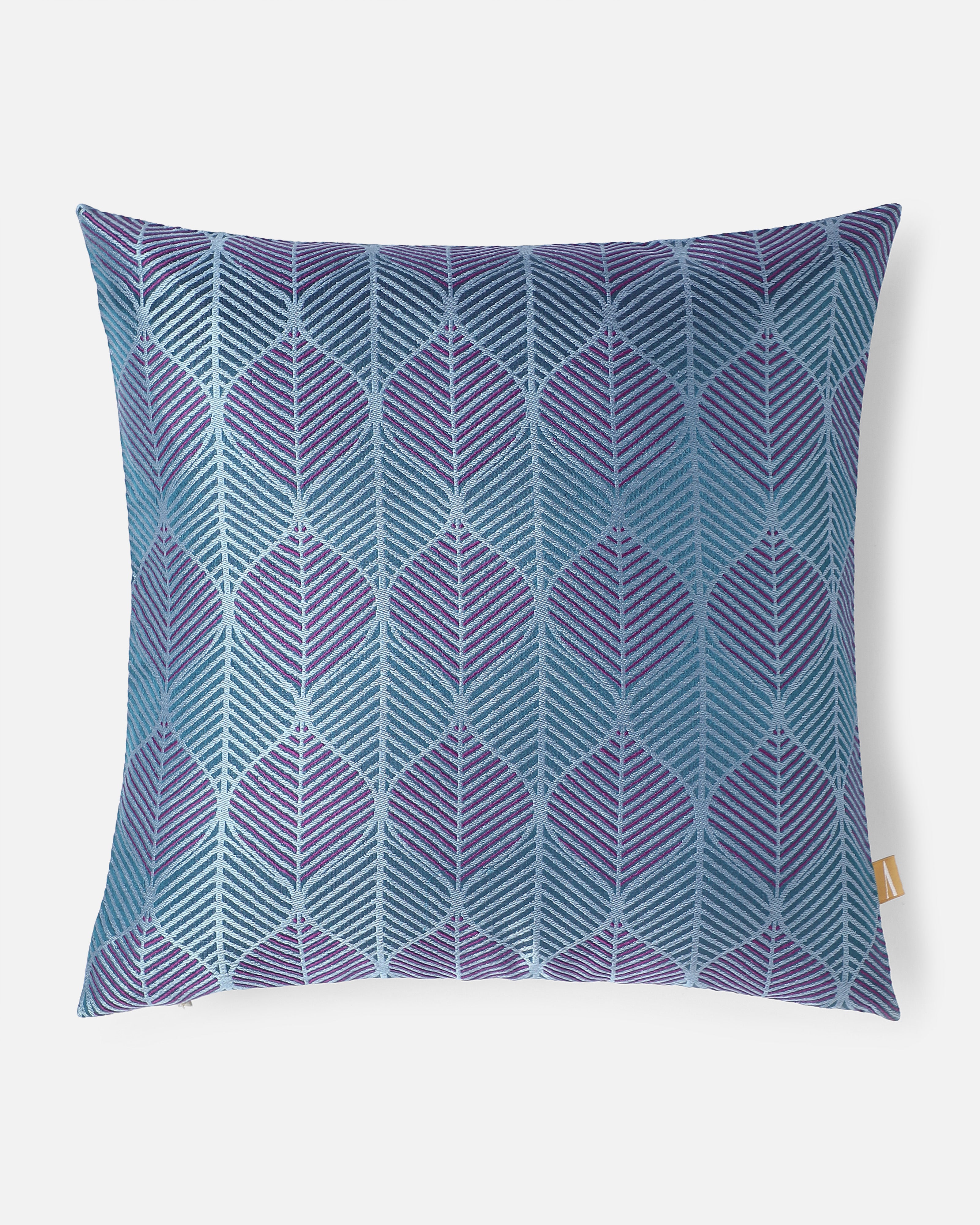 Feuille Banarasi Tanchoi Silk Cushion Cover