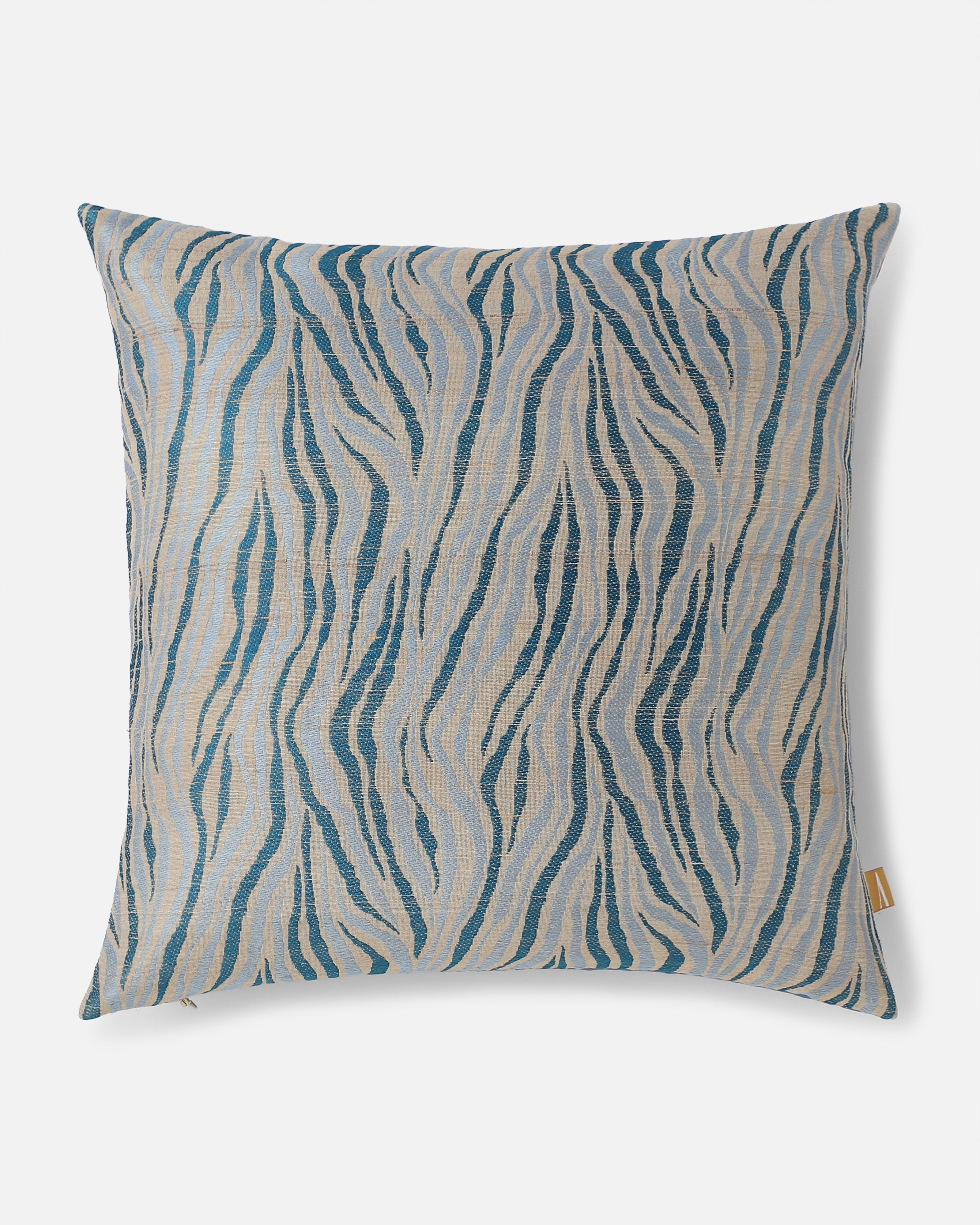 Flots Banarasi Fekwa Silk Cushion Cover