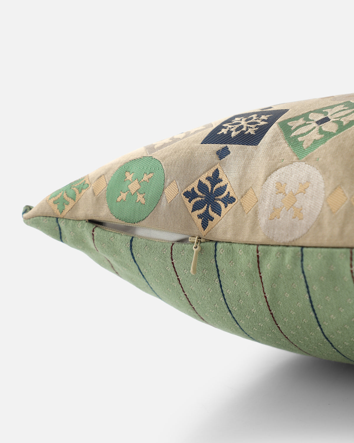 Ethaan Banarasi Satin Brocade Silk Viscose Cushion Cover