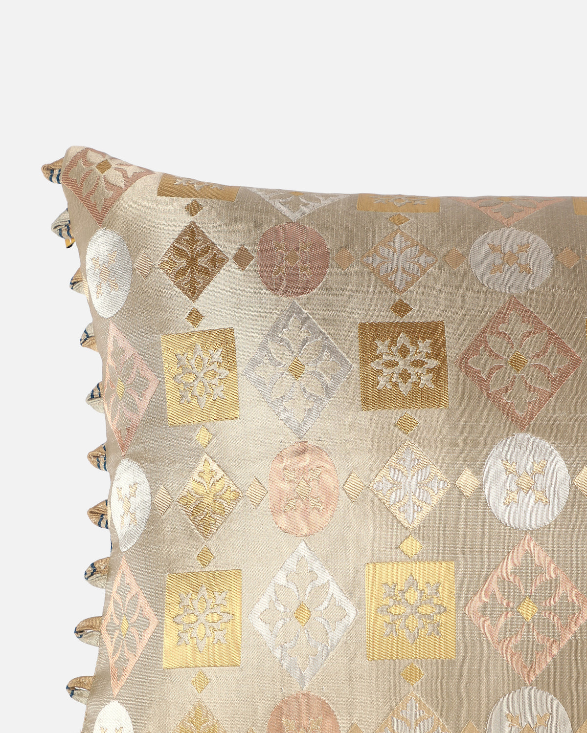 Ethaan Banarasi Satin Brocade Silk Viscose Cushion Cover