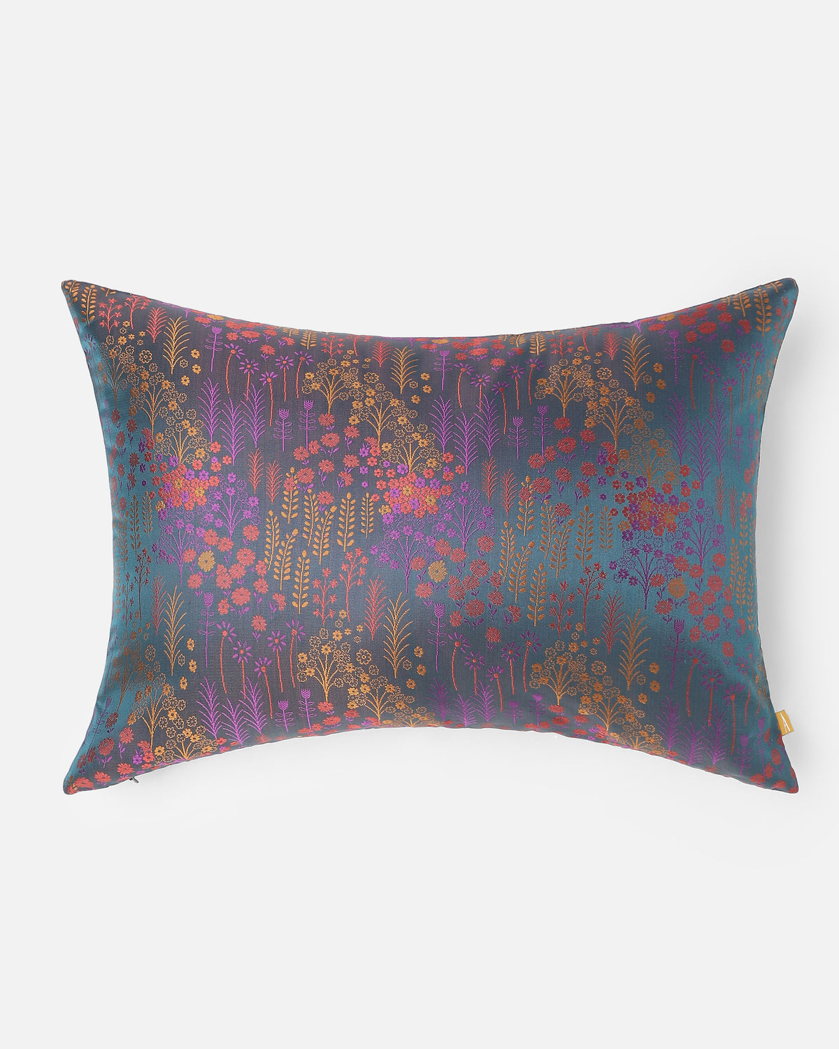 Crane Banarasi Tanchoi Silk Cotton Cushion Cover